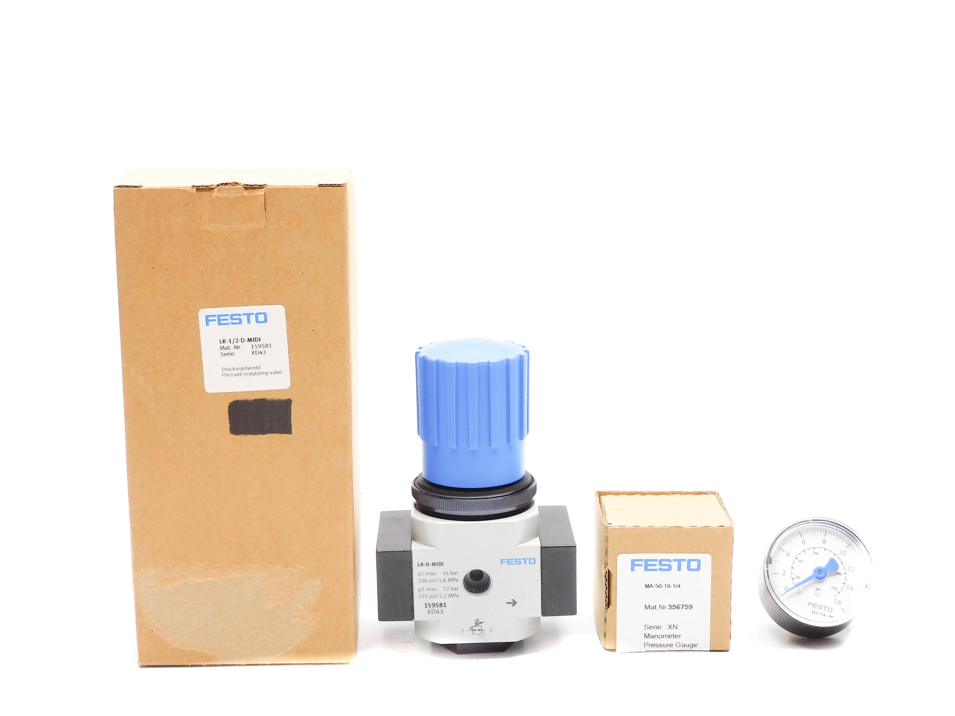 FESTO LR-1/2-D-MIDI 175/230PSI NSMP