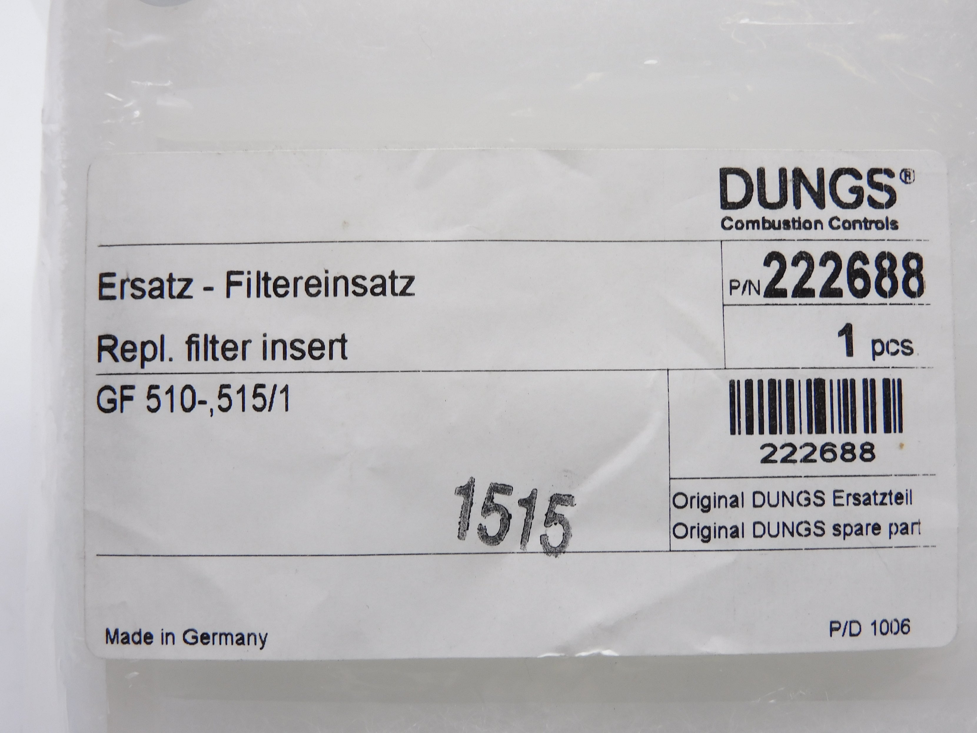 DUNGS GF510-,515/1 222688 NSMP