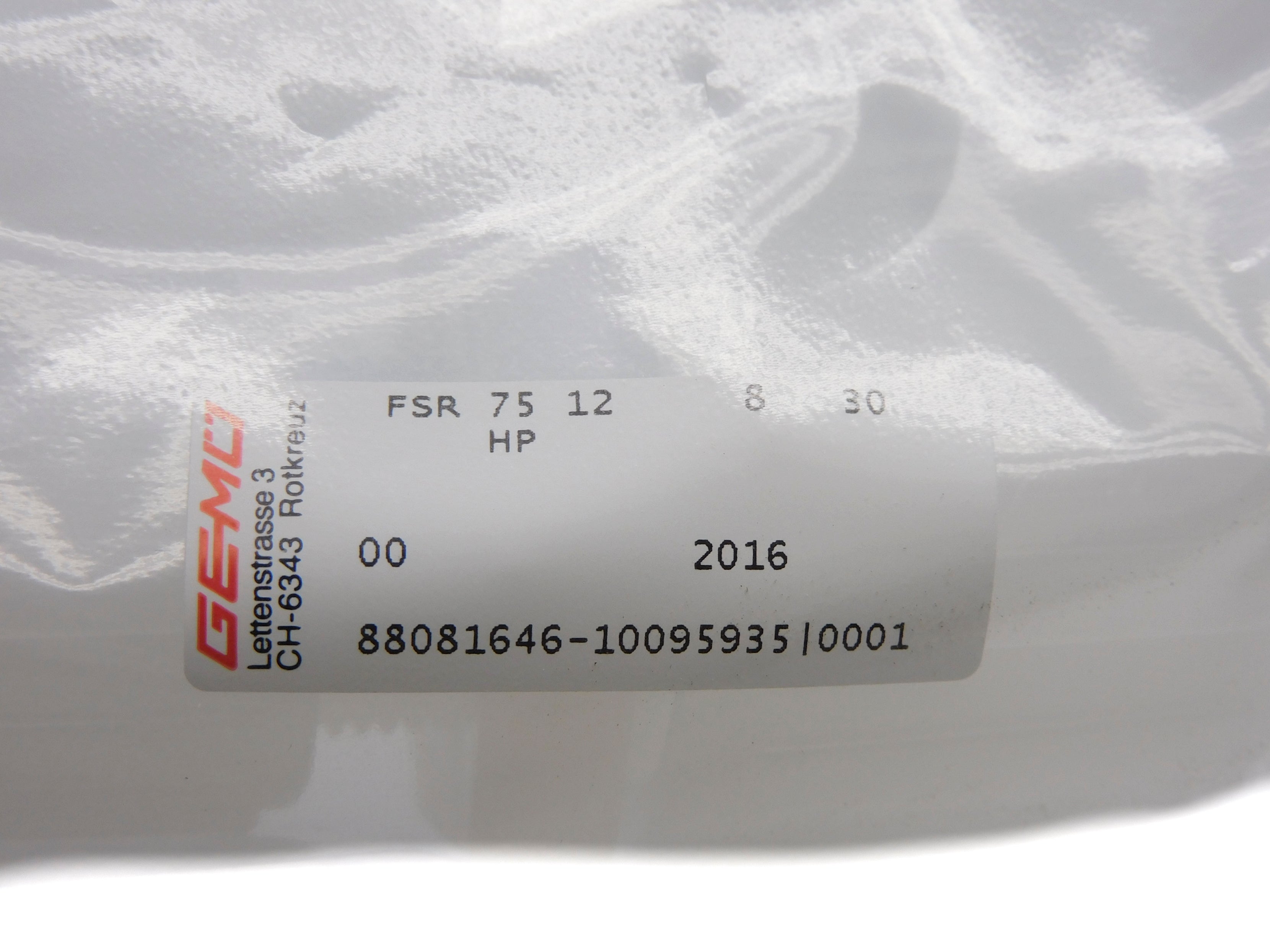 GEMU FSR7512830HP 88081646 NSMP