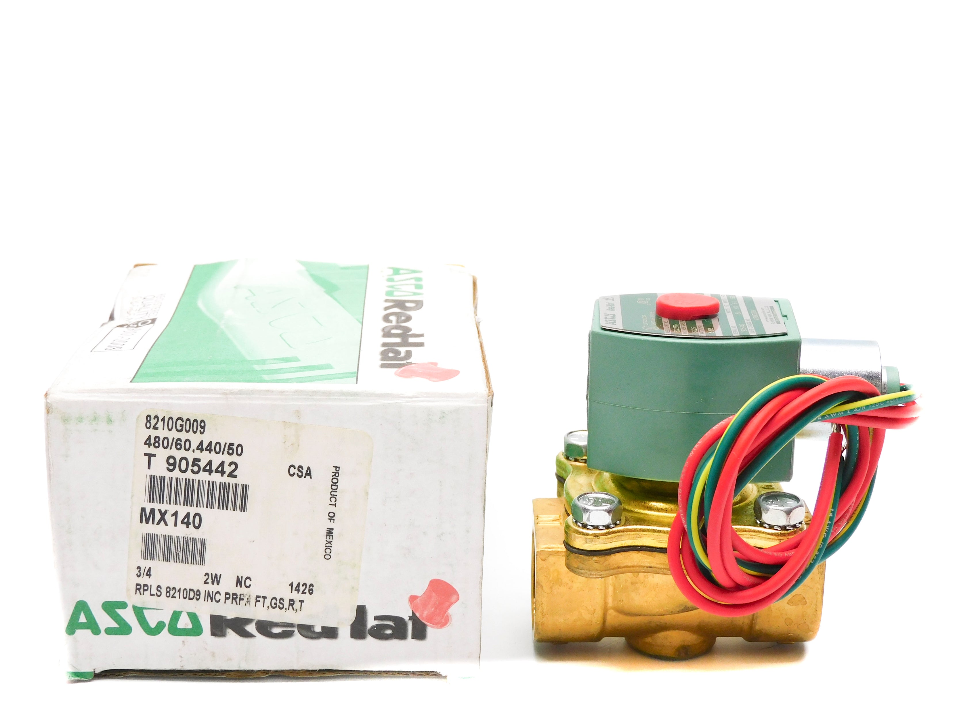 ASCO 8210G009 440/480V 5-125PSI 3/4" NSMP