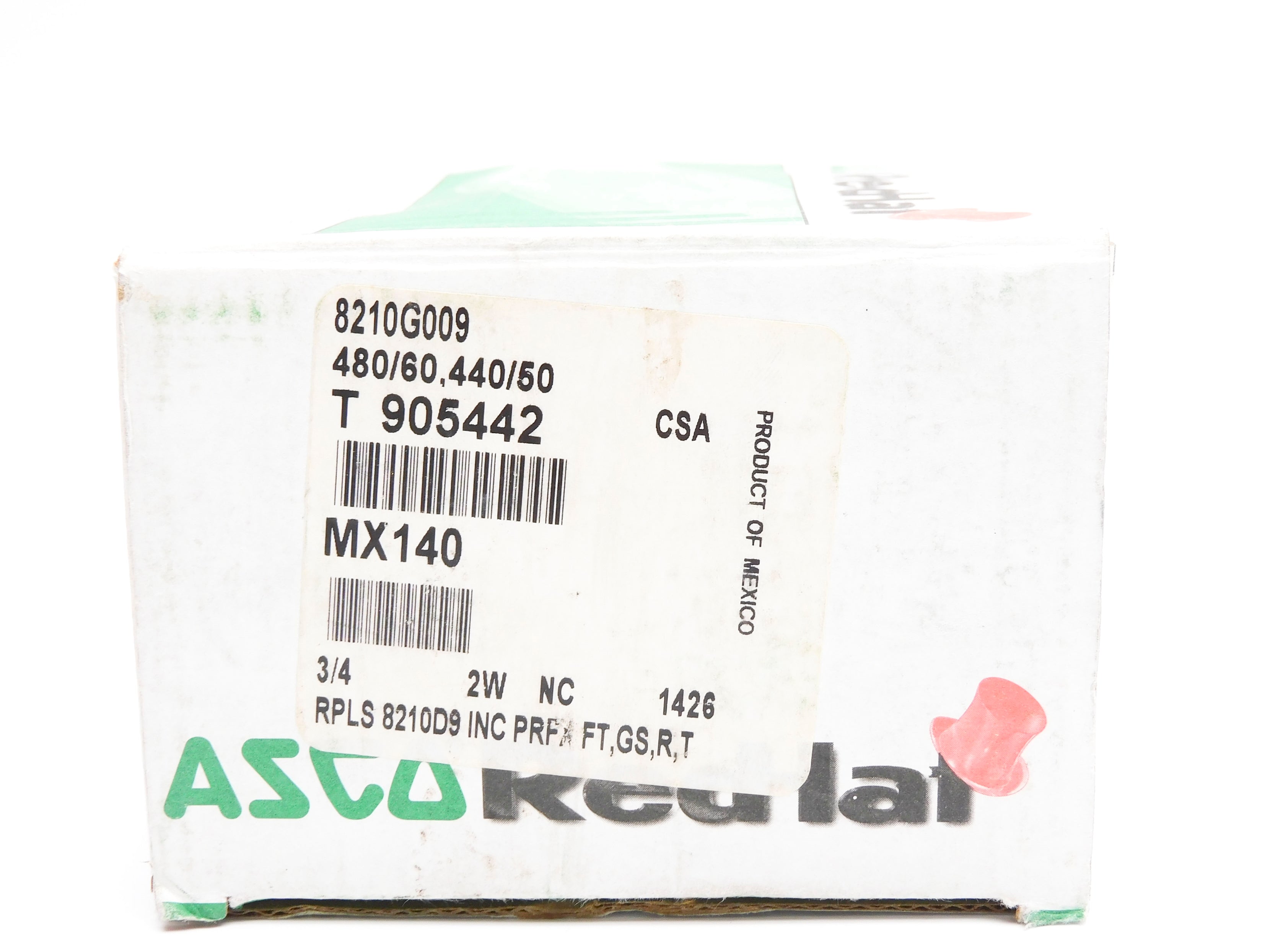 ASCO 8210G009 440/480V 5-125PSI 3/4" NSMP