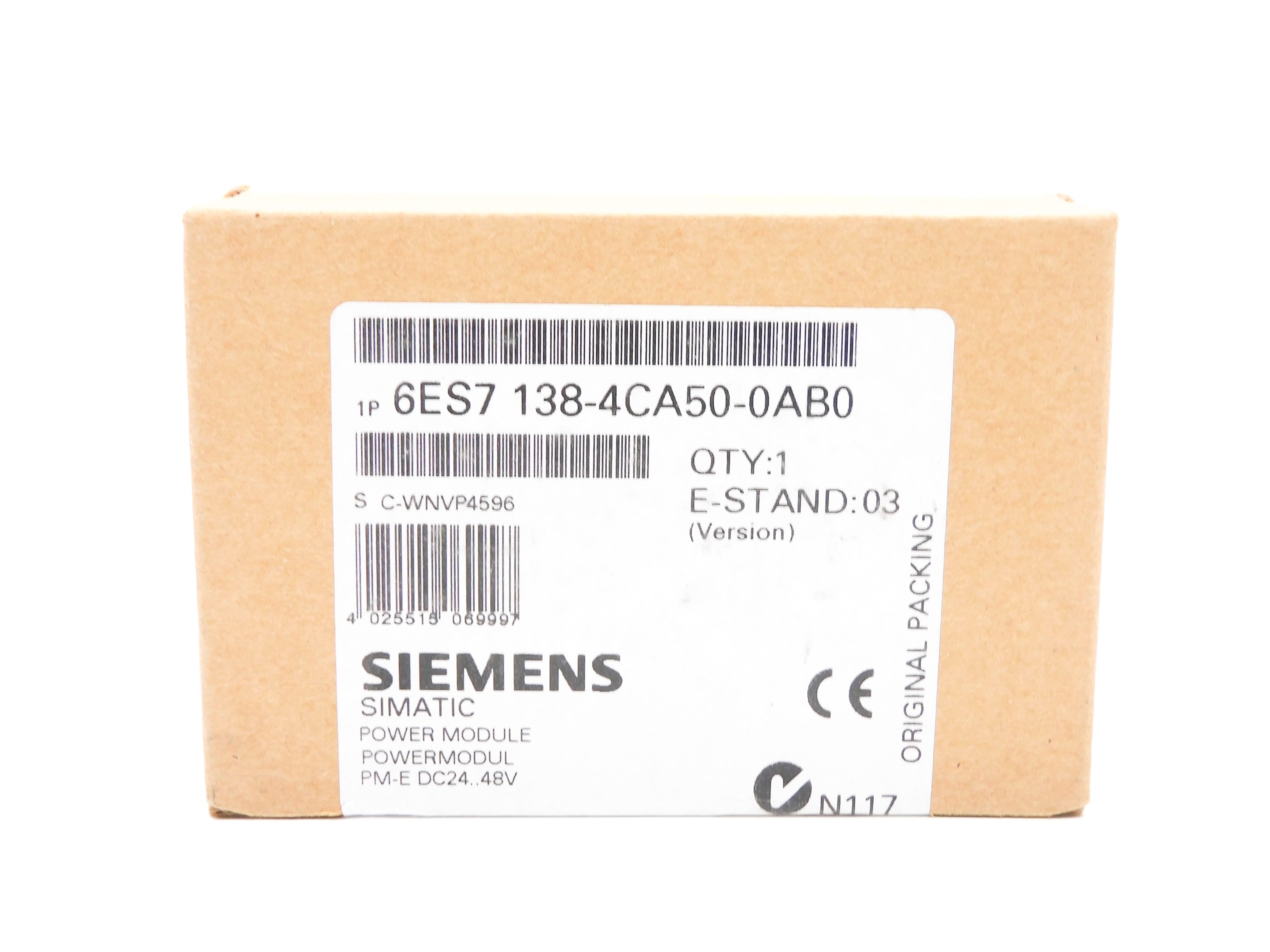 SIEMENS 6ES7138-4CA50-0AB0 NSFS