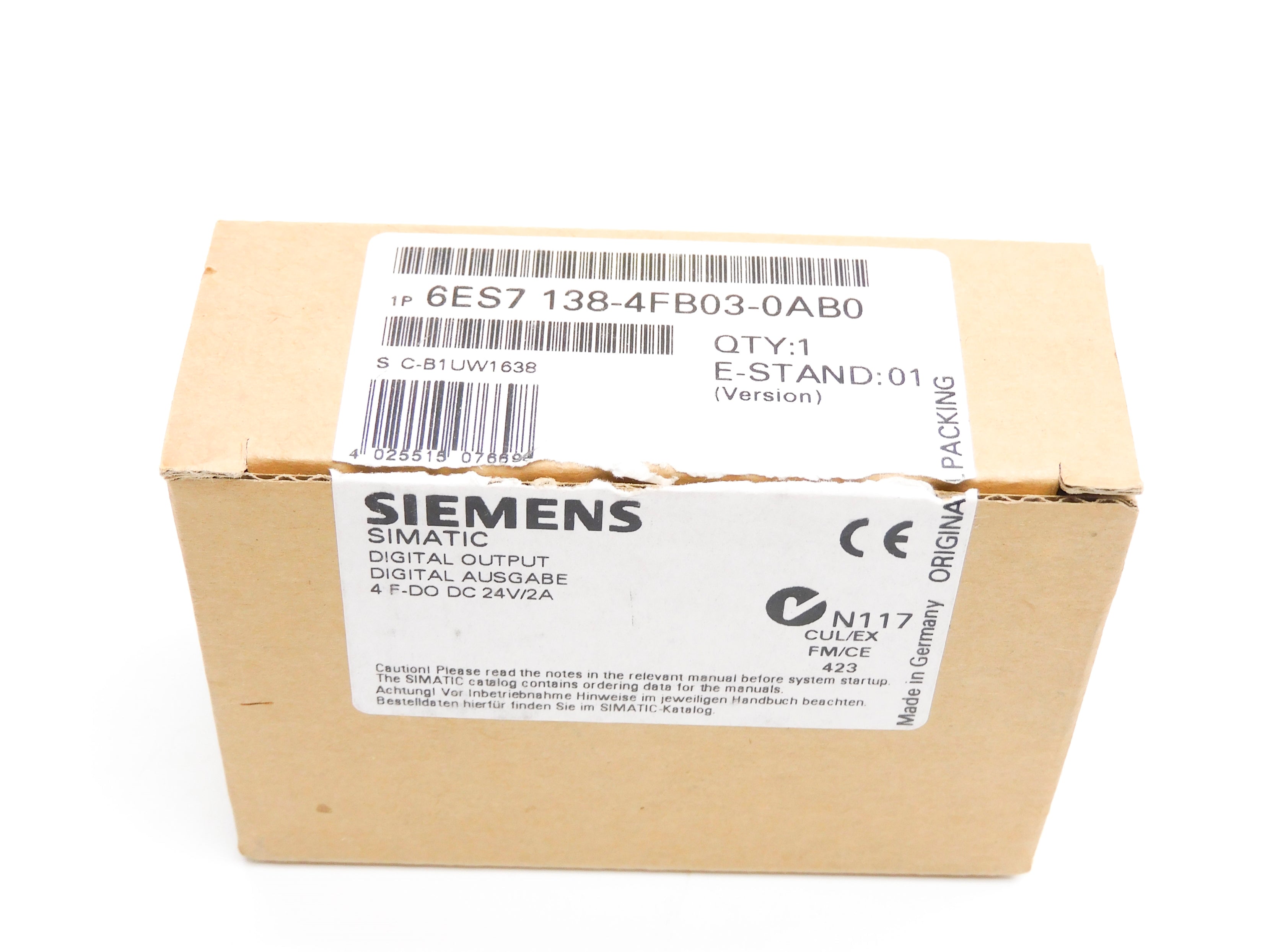 SIEMENS 6ES7138-4FB03-0AB0 NSMP