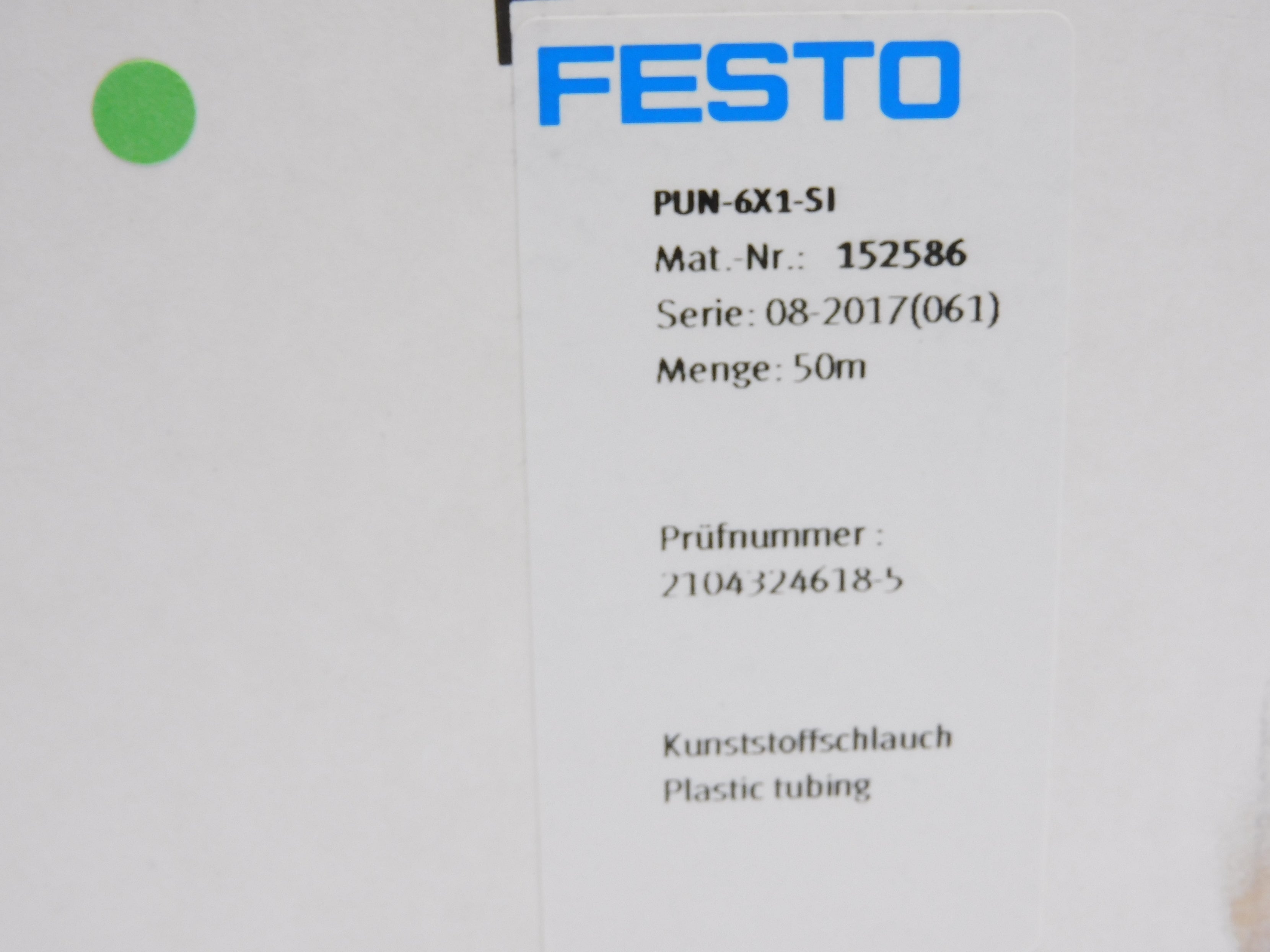 FESTO PUN-6X1-SI NSMP