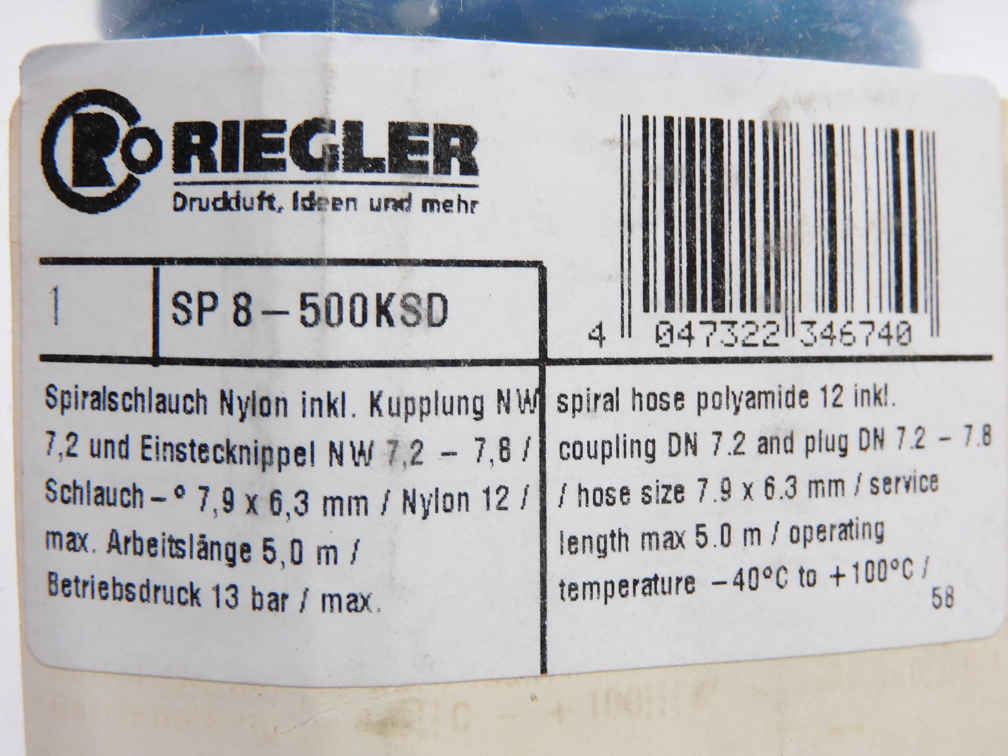 RIEGLER SP8-500KSD NSMP
