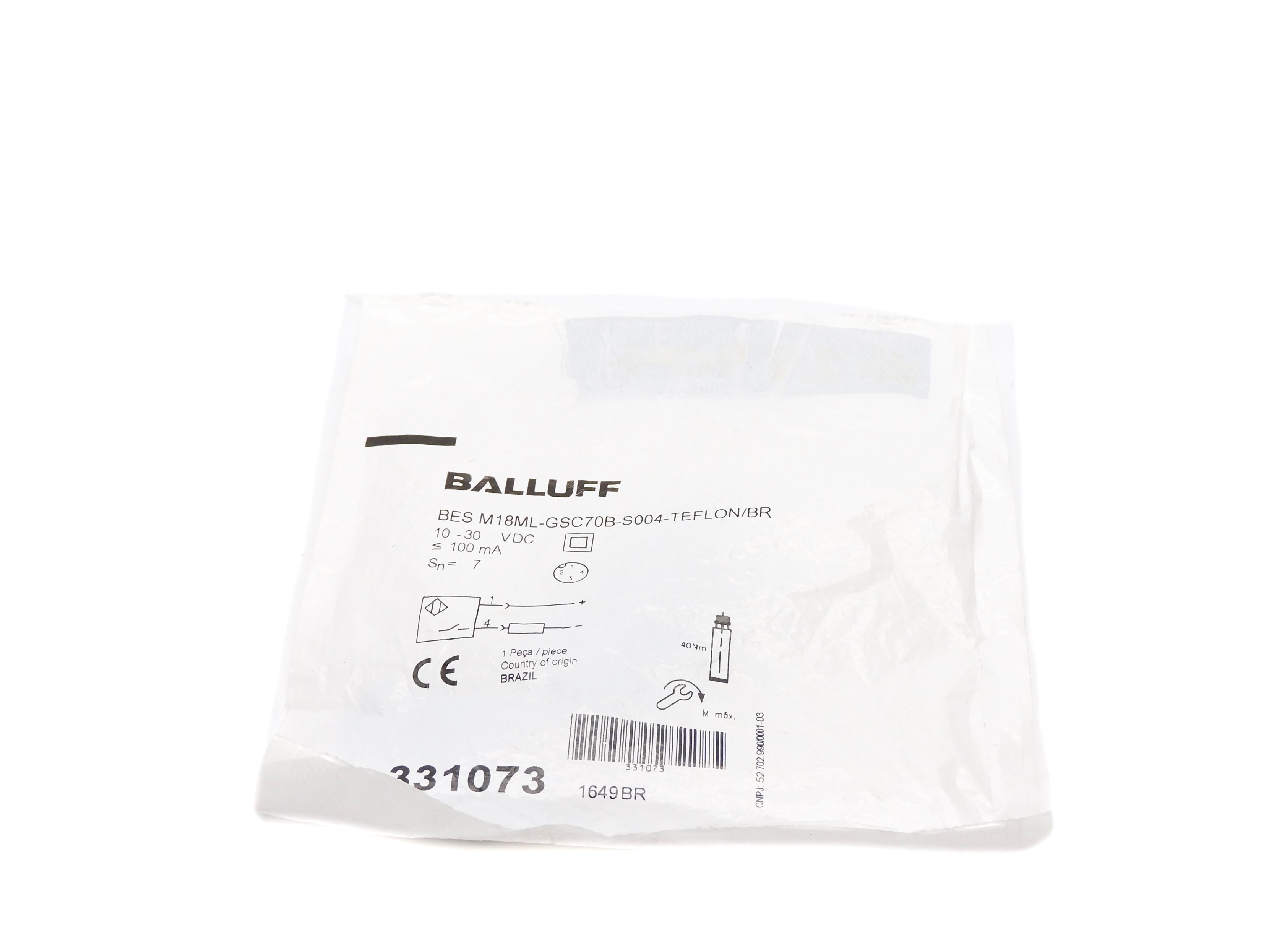 BALLUFF BESM18ML-GSC70B-S004-TEFLON/BR NSMP