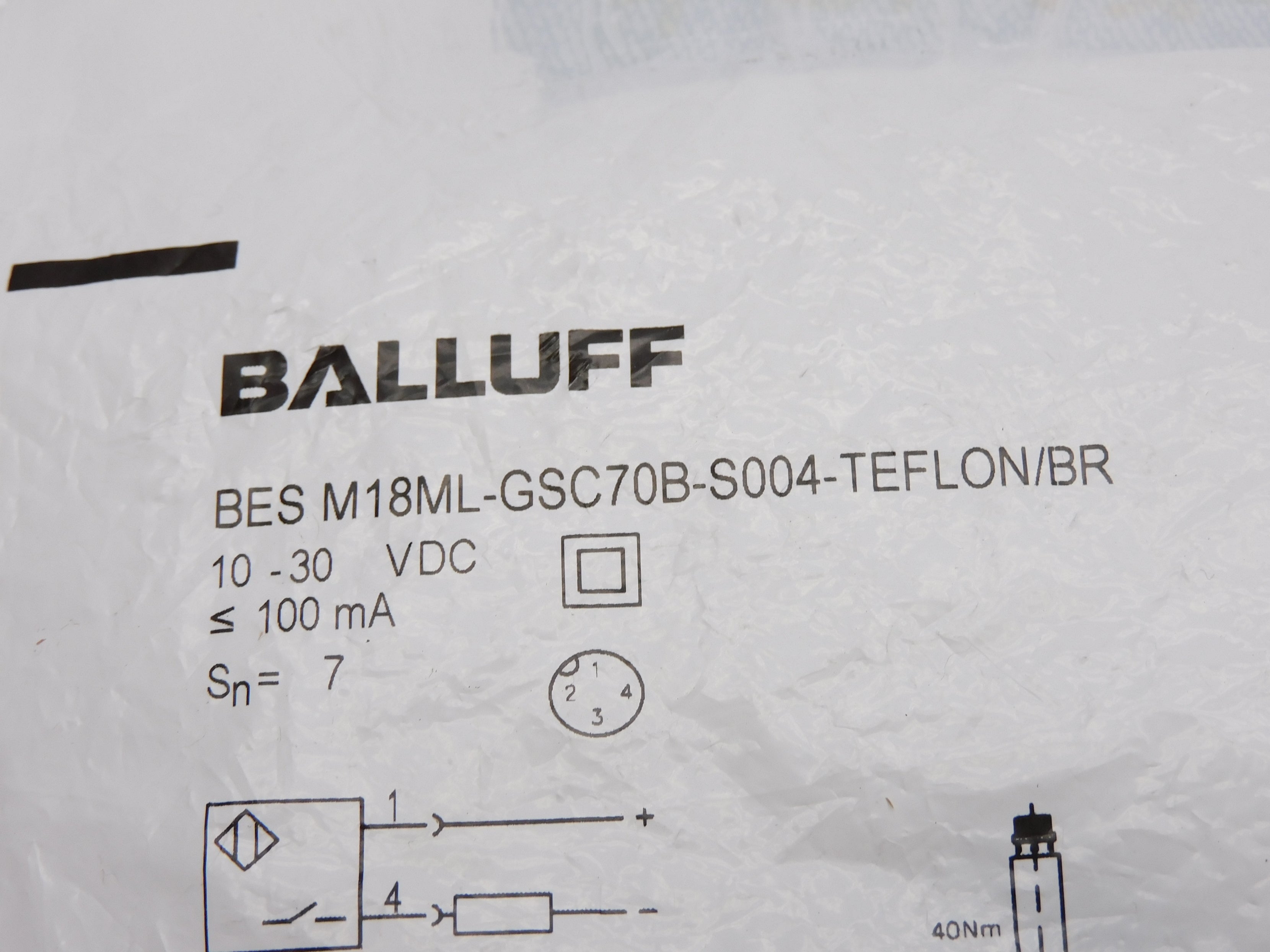 BALLUFF BESM18ML-GSC70B-S004-TEFLON/BR NSMP