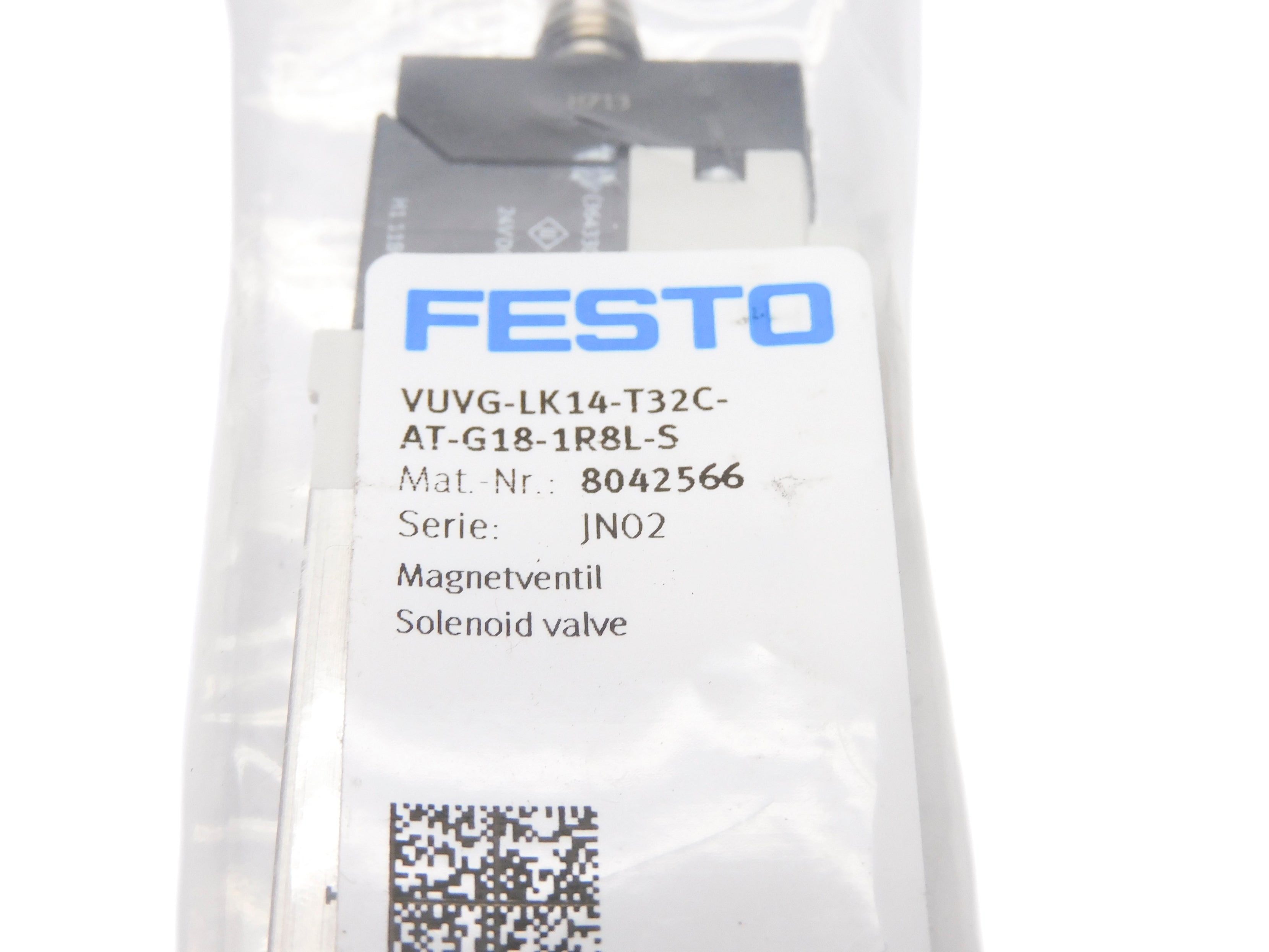 FESTO VUVG-LK14-T32C-AT-G18-1R8L-S 24VDC NSMP