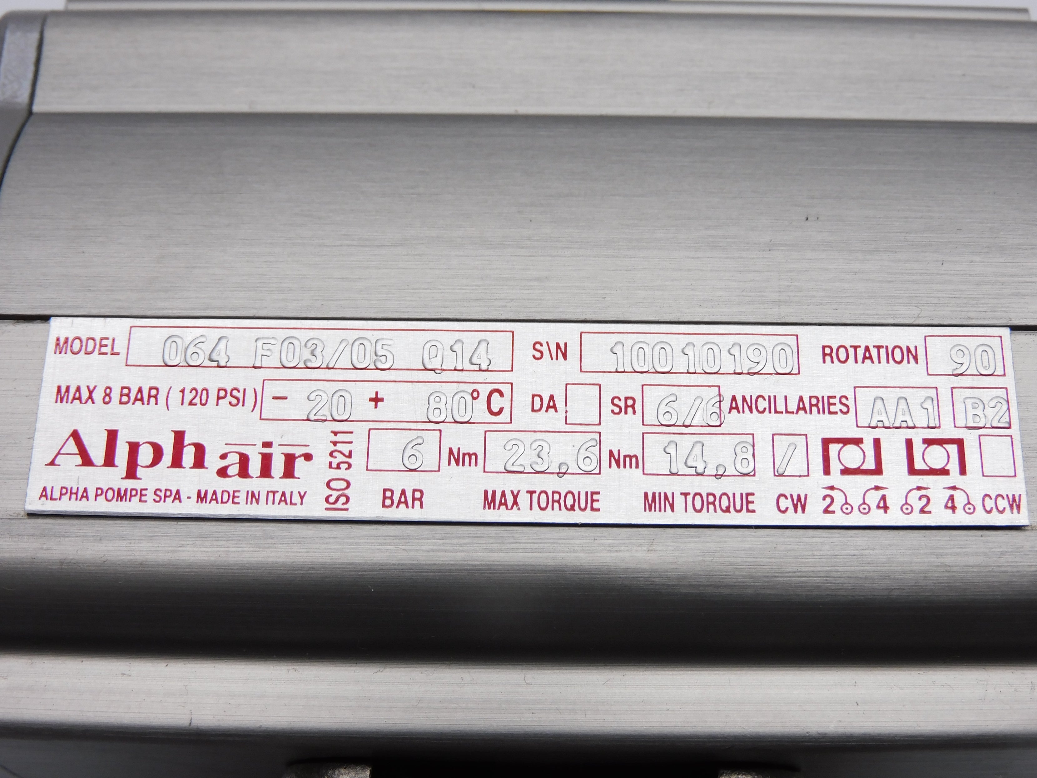 ALPHAIR 064F03/05Q14 NSNP