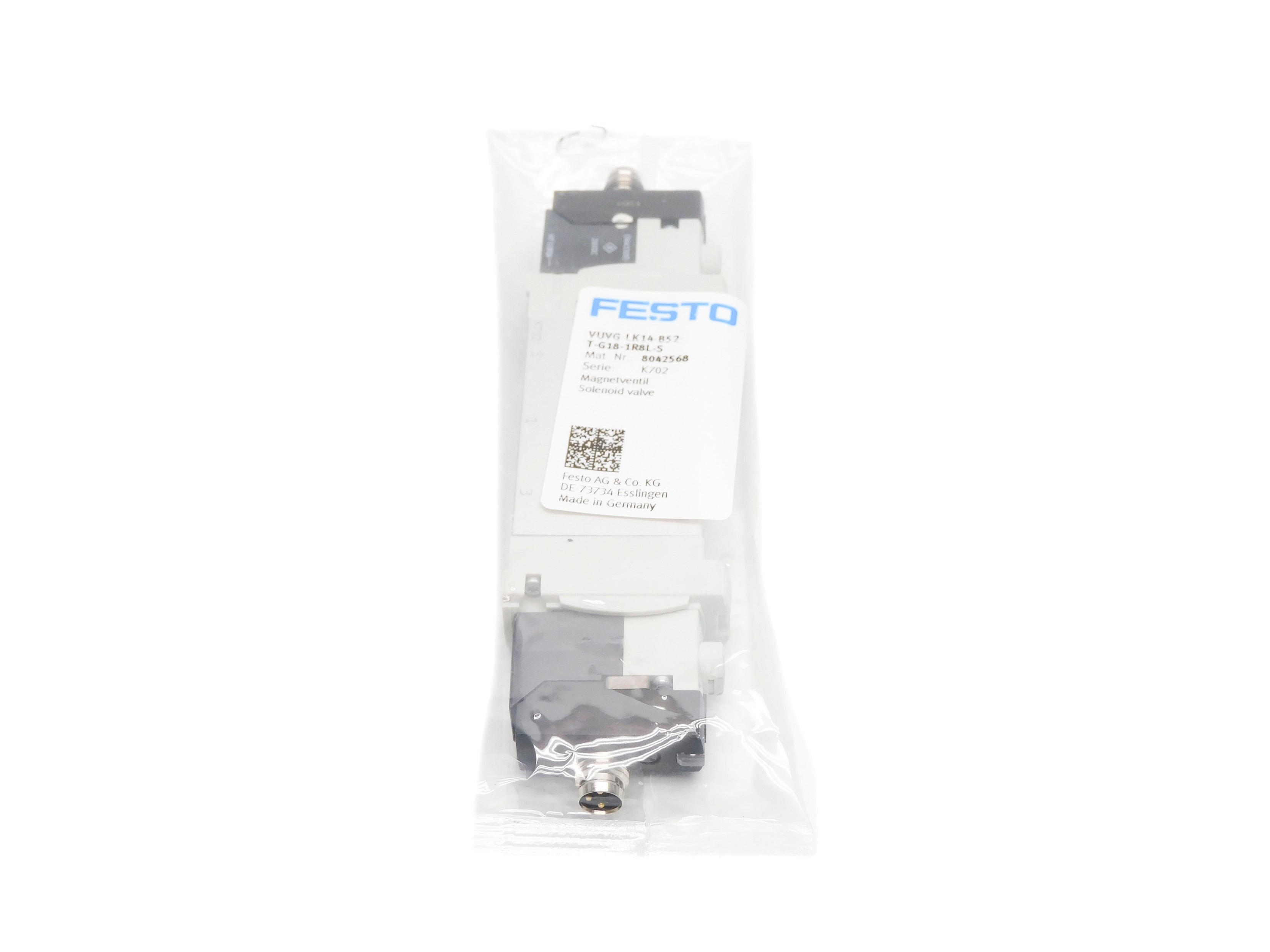 FESTO VUVG-LK14-B52-T-G18-1R8L-S 24VDC NSMP