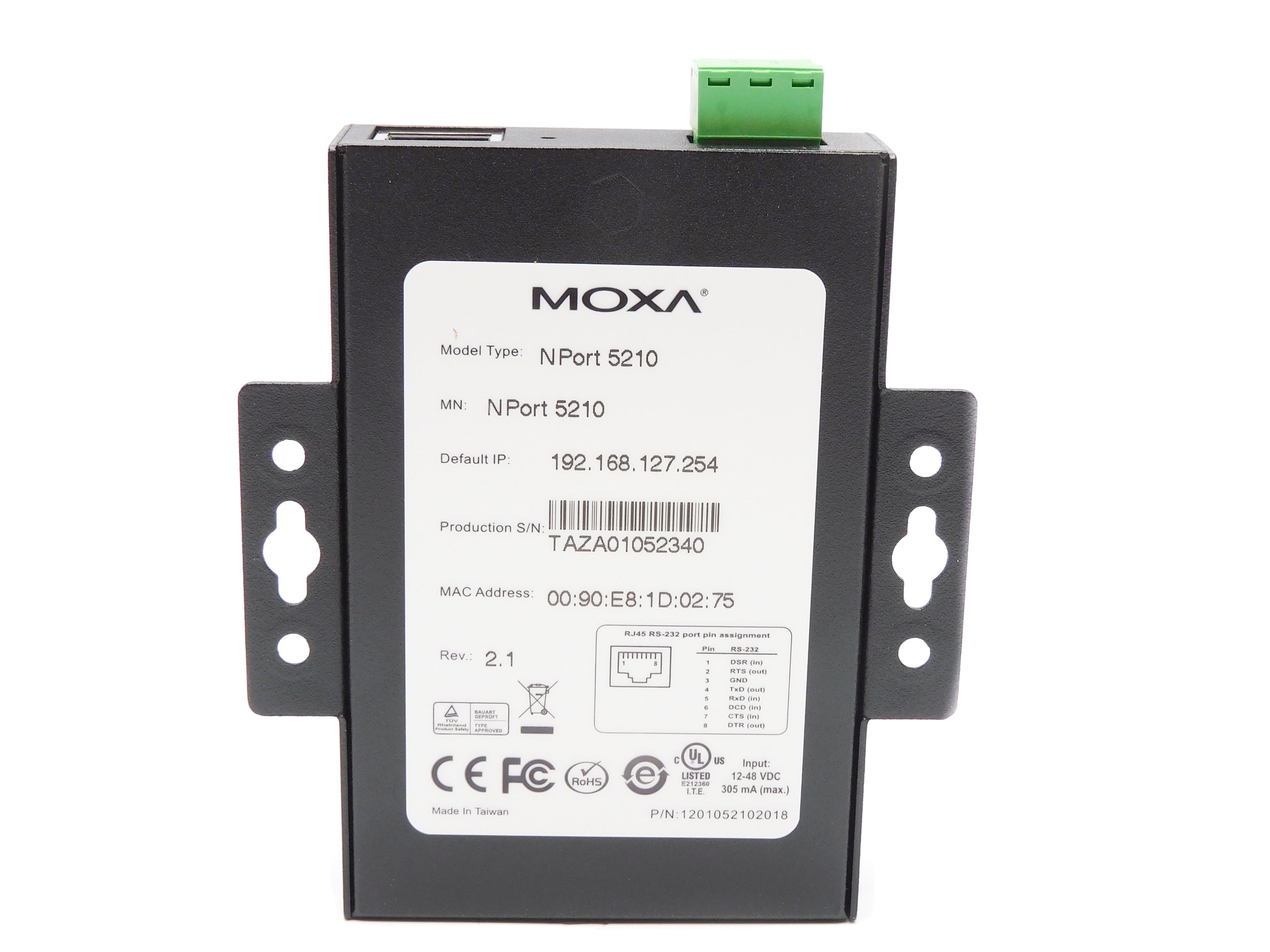 MOXA NPORT5210 (V2.1) NSMP
