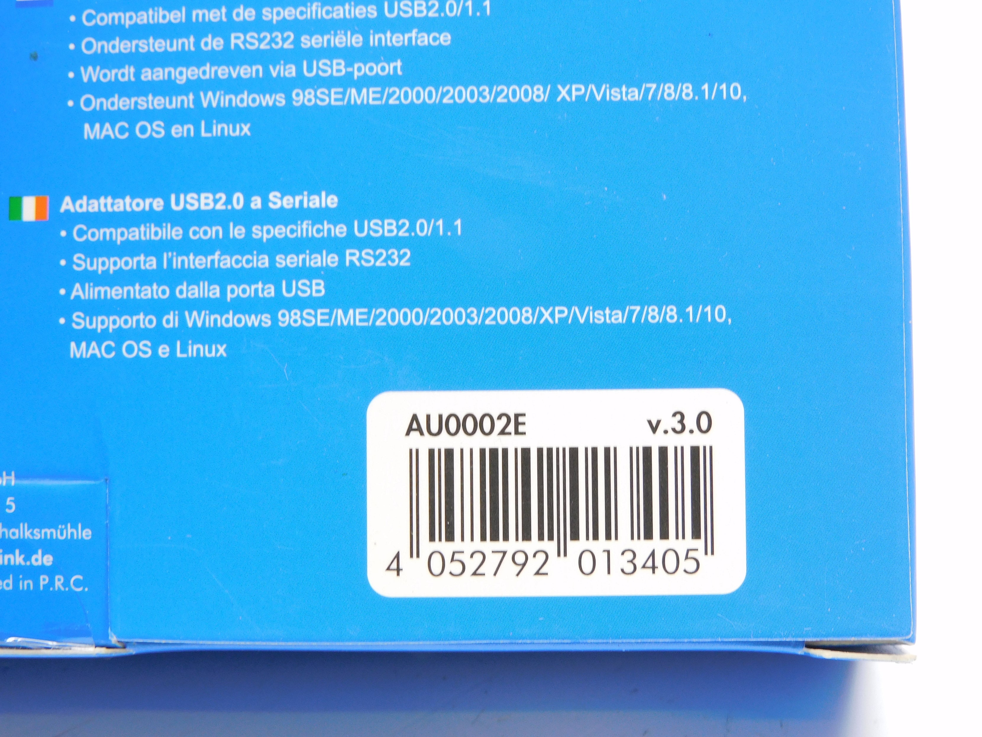 LOGILINK AU0002E NSFS
