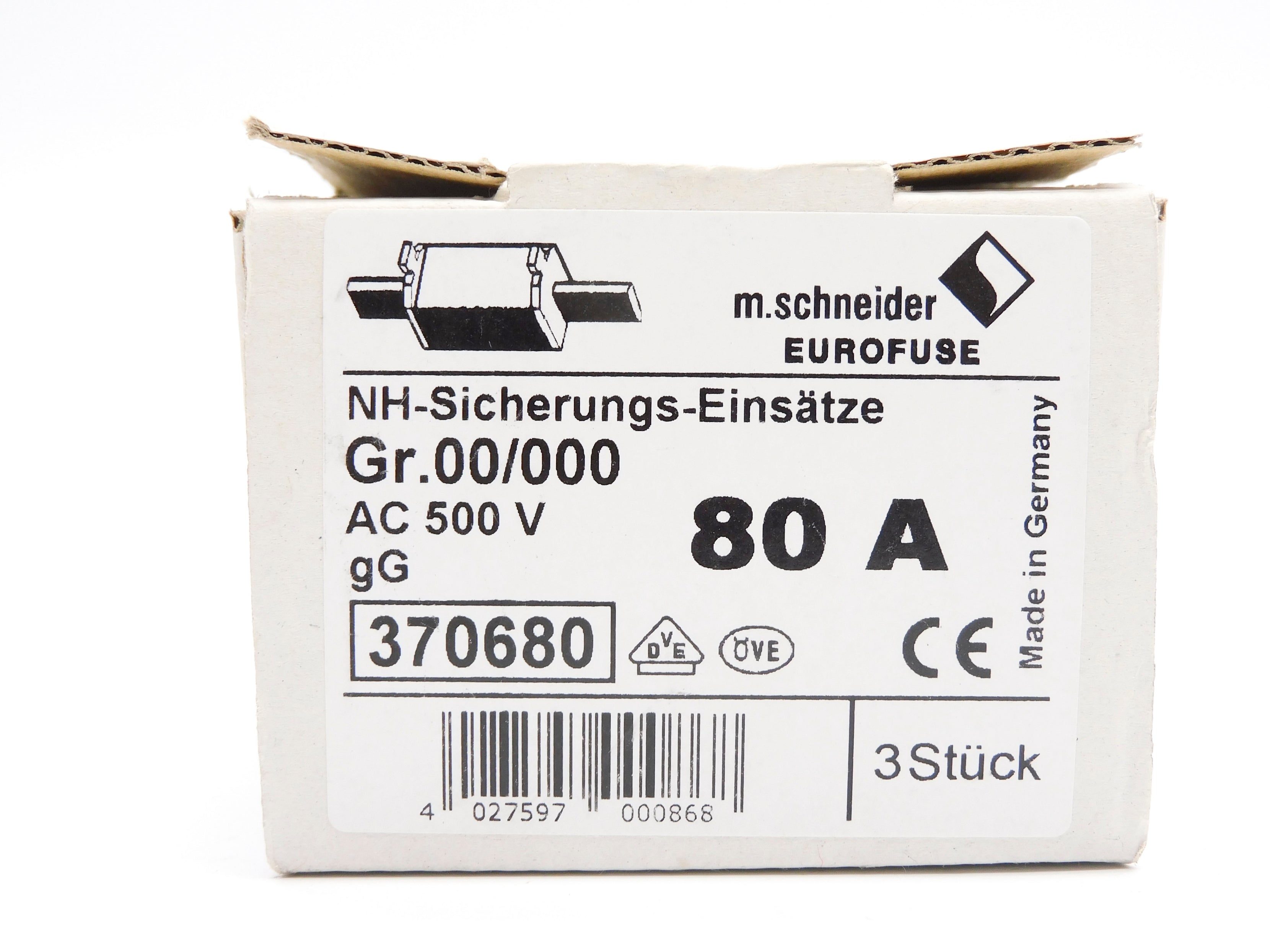 M.SCHNEIDER 370680 NH-00/000 (PKG OF 3) NSMP
