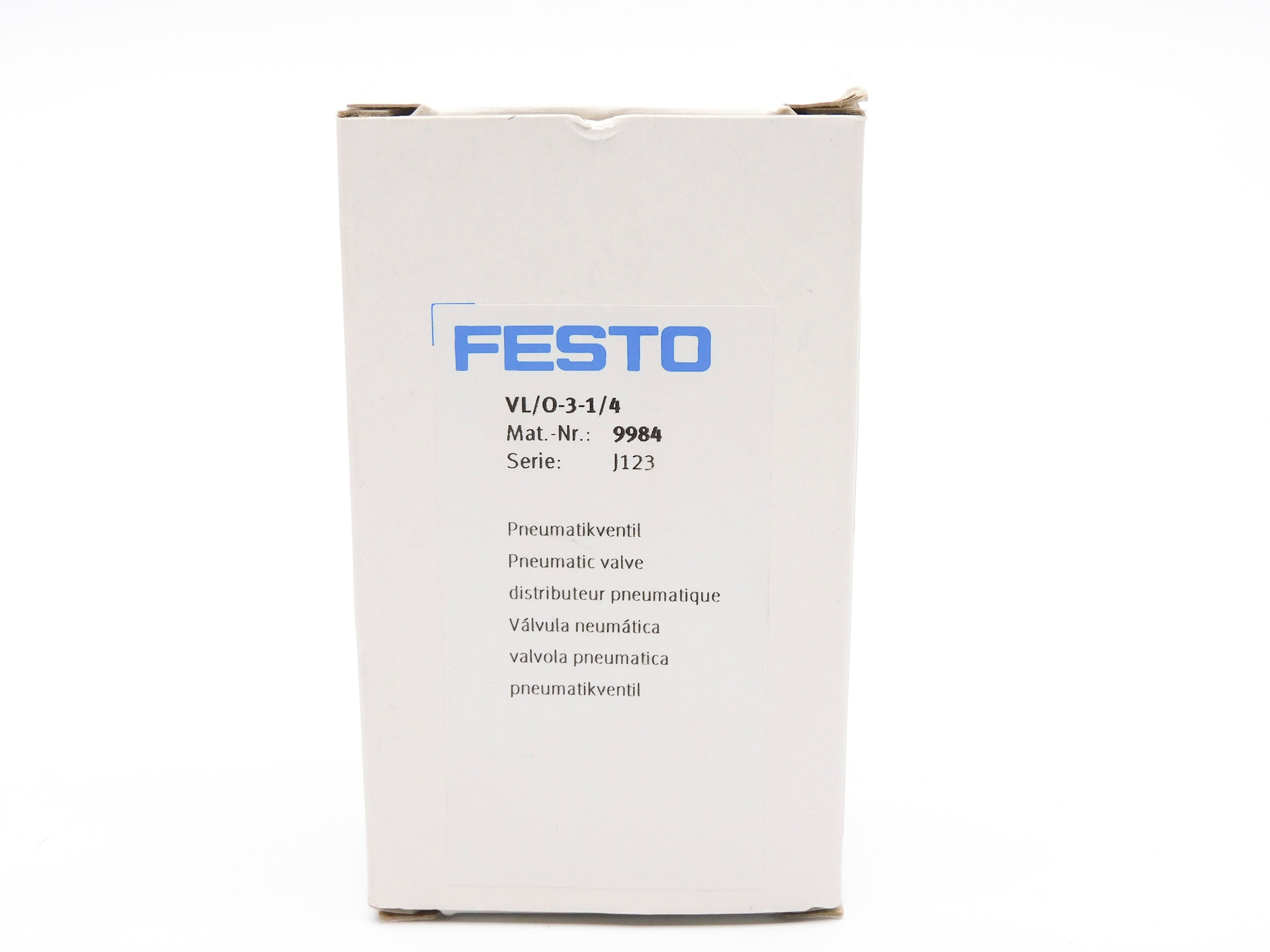 FESTO VL/O-3-1/4 0-145PSI NSMP