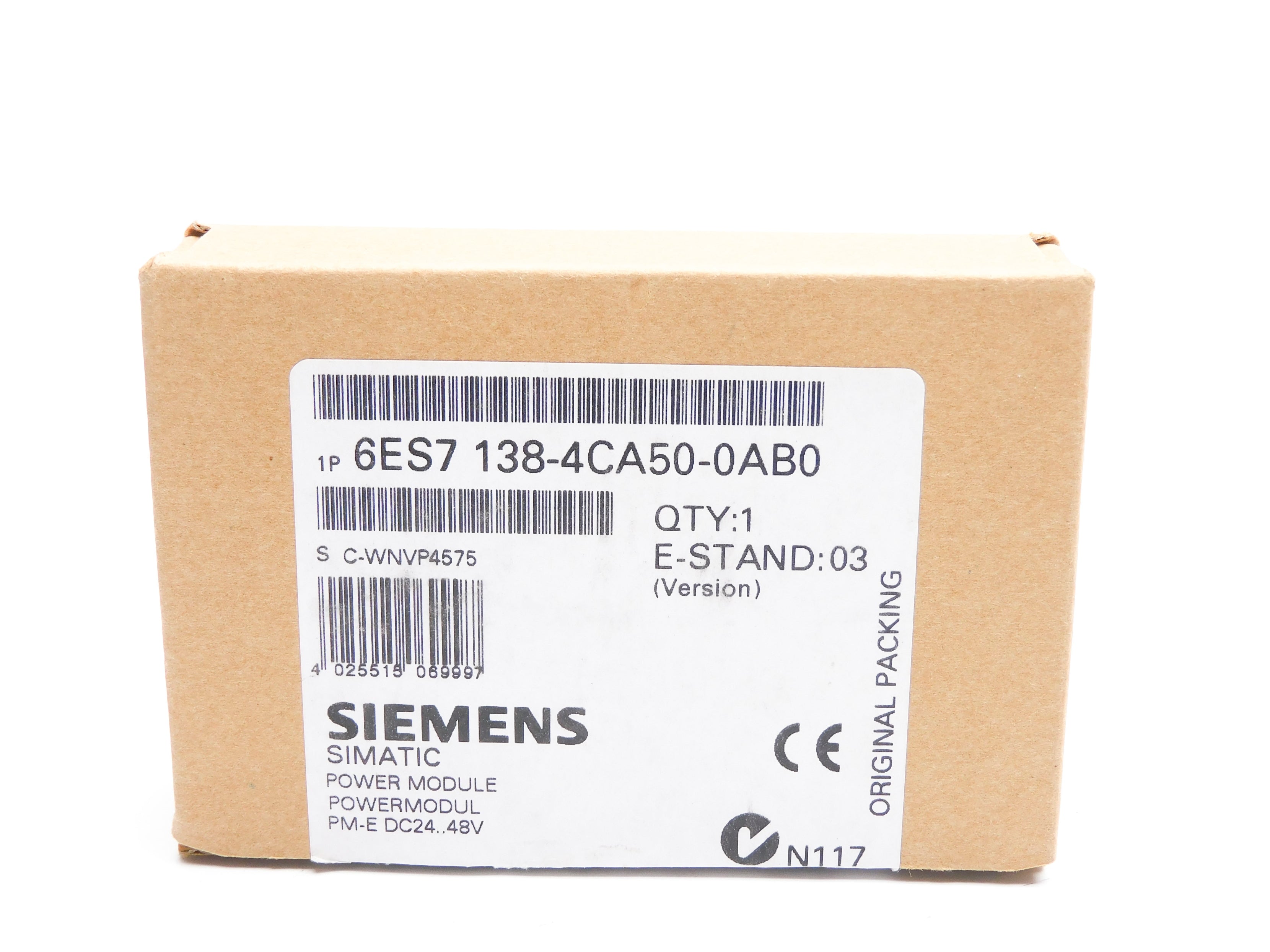 SIEMENS 6ES7138-4CA50-0AB0 NSMP