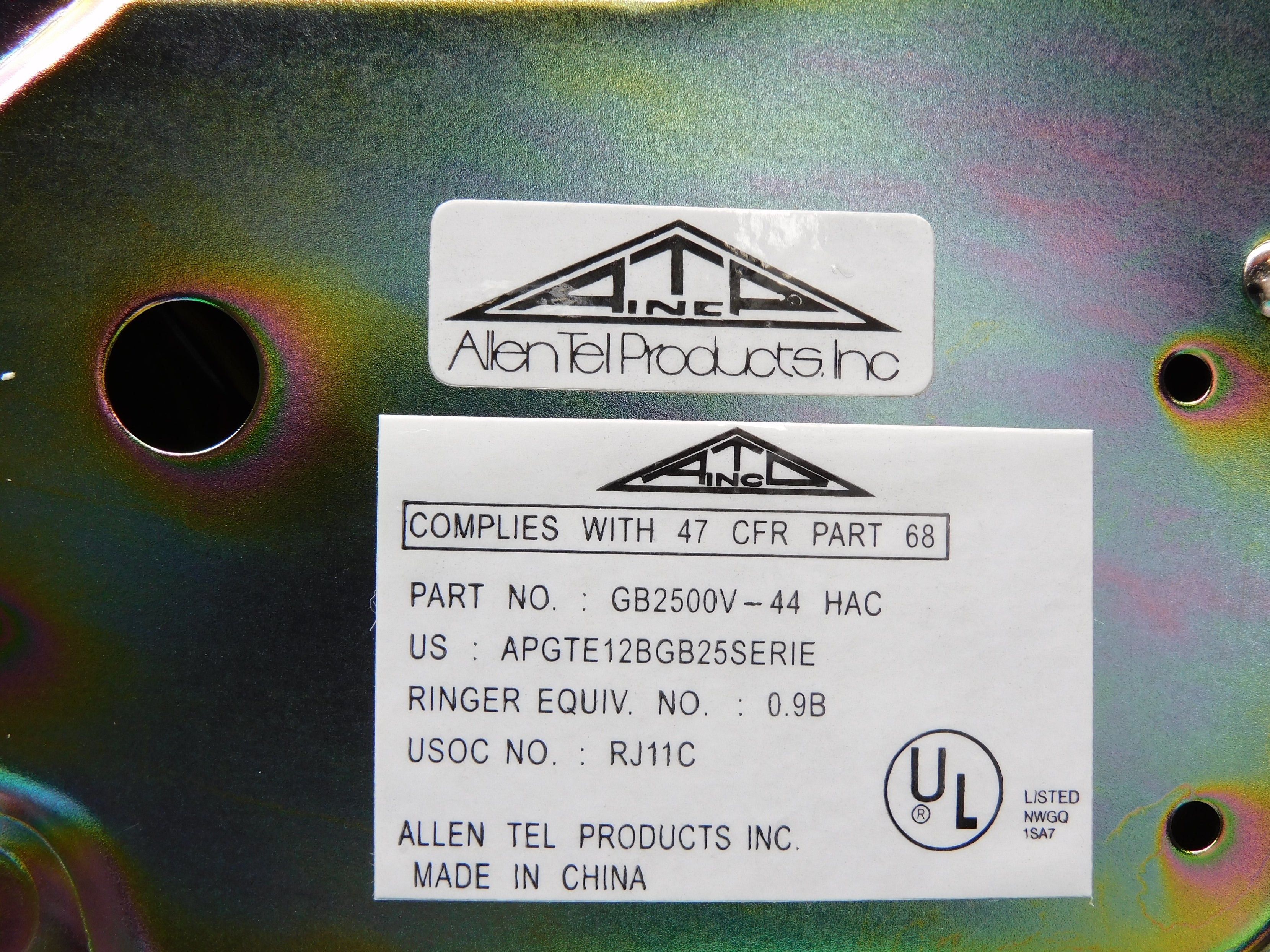 ALLEN TEL GB2500V44 NSMP