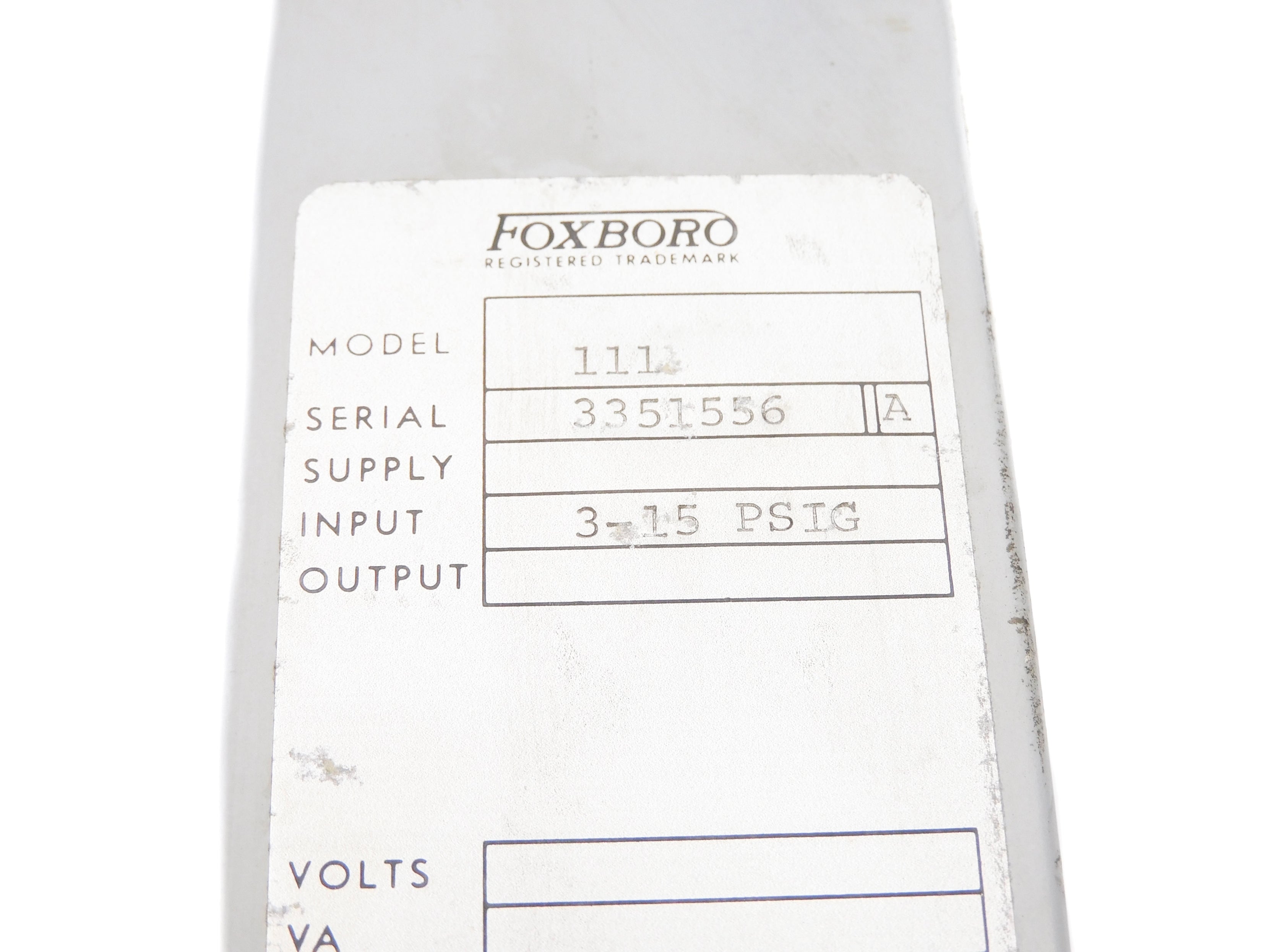 FOXBORO 111 UNMP