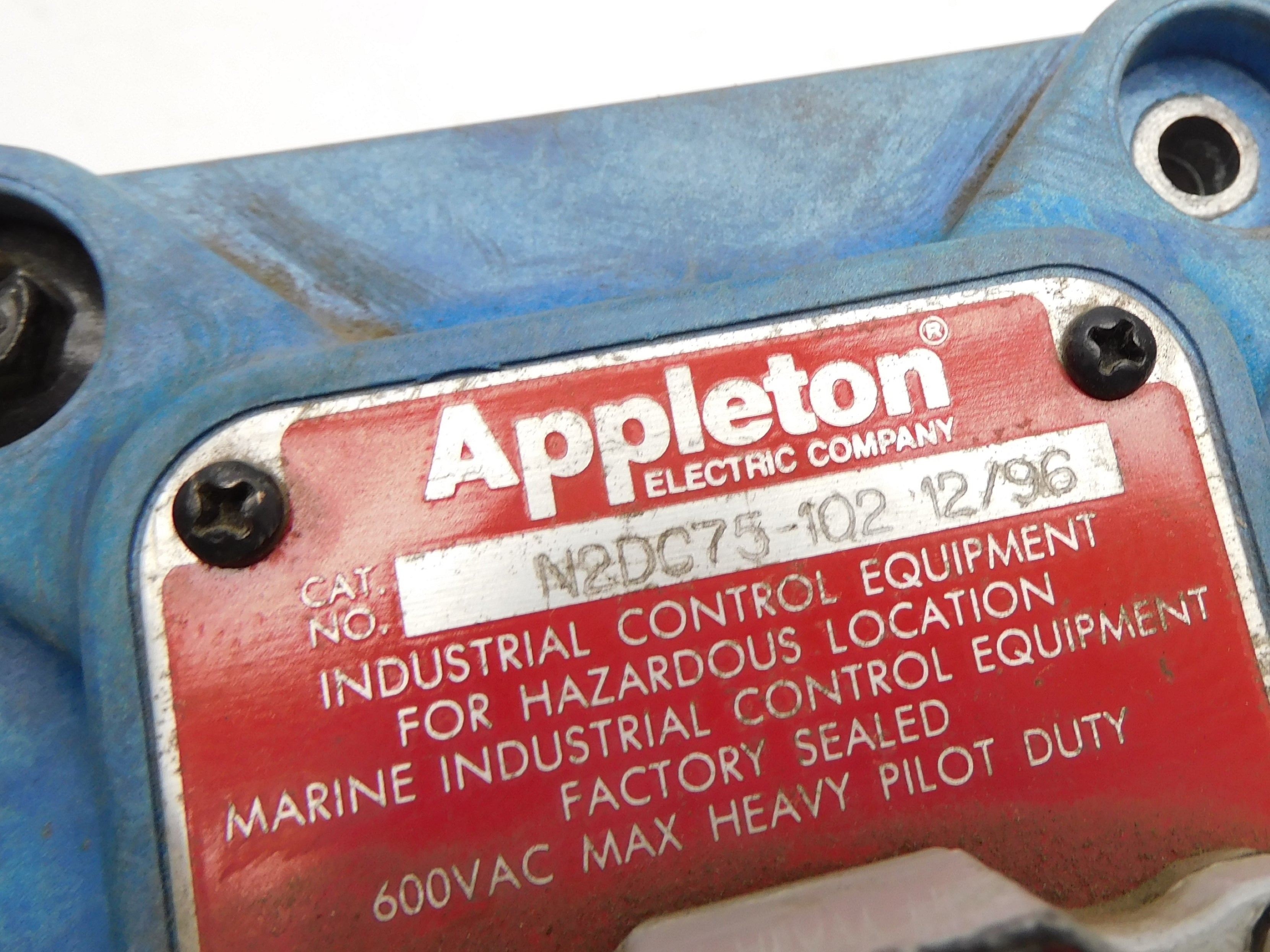APPLETON N2DC75-102 (NO SWITCH) UNMP