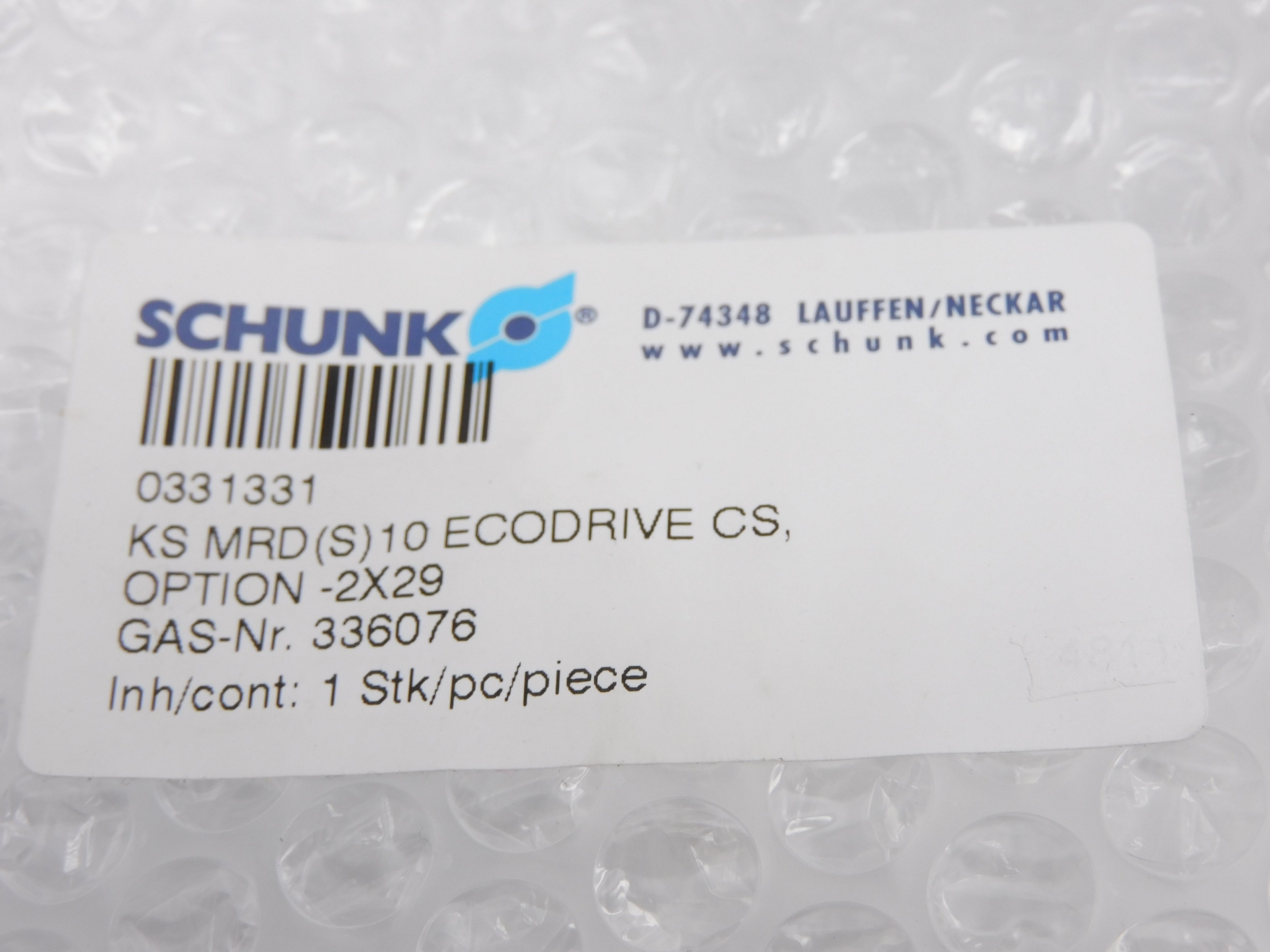 SCHUNK 336076 KSMRD(S)10 NSNP