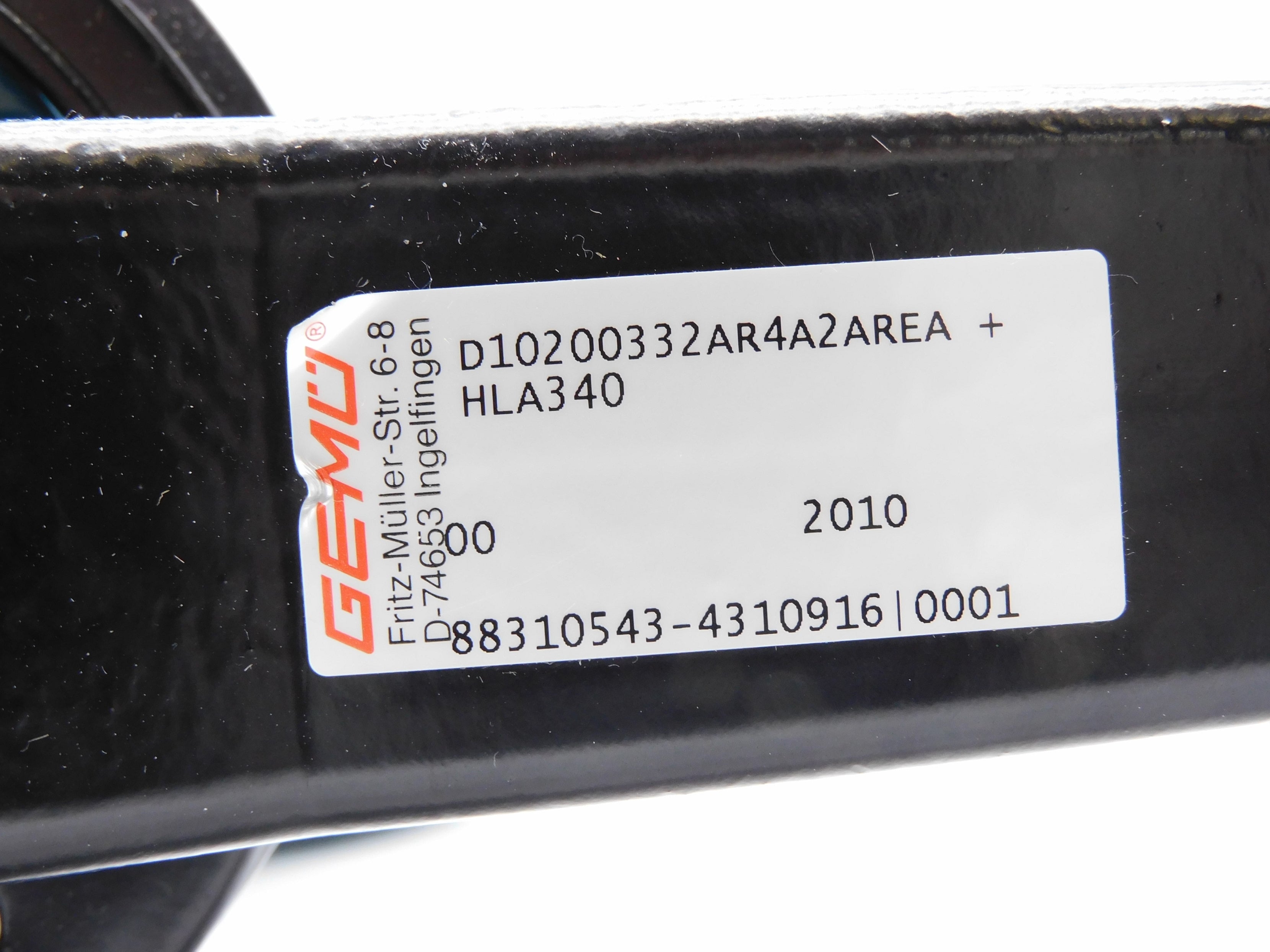 GEMU D10200332AR4A2AREA+HLA340 88310543 10-1/2" NSNP