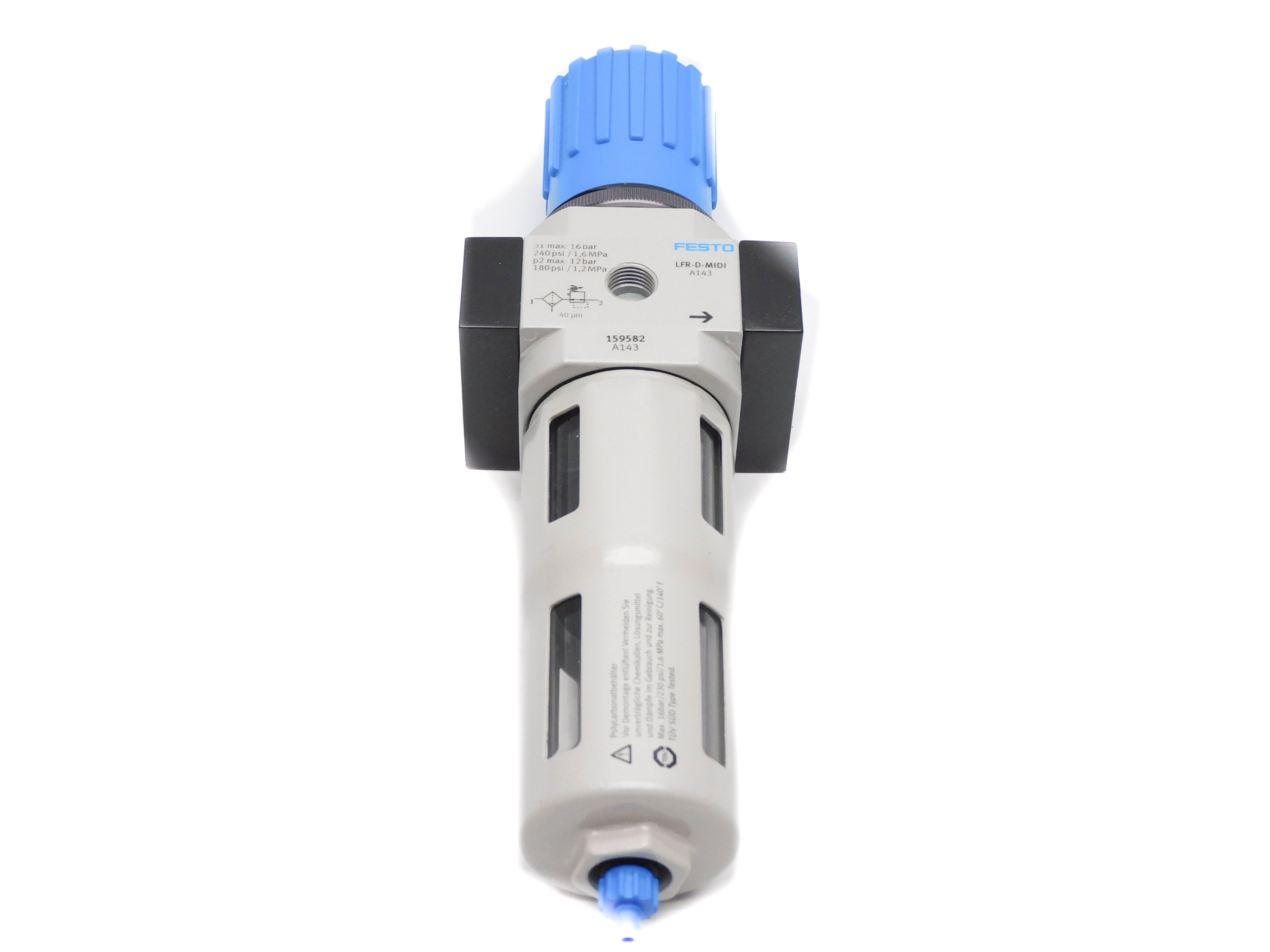 FESTO LFR-3/8-D-MIDI 159582 SER. A143 180/240PSI NSMP