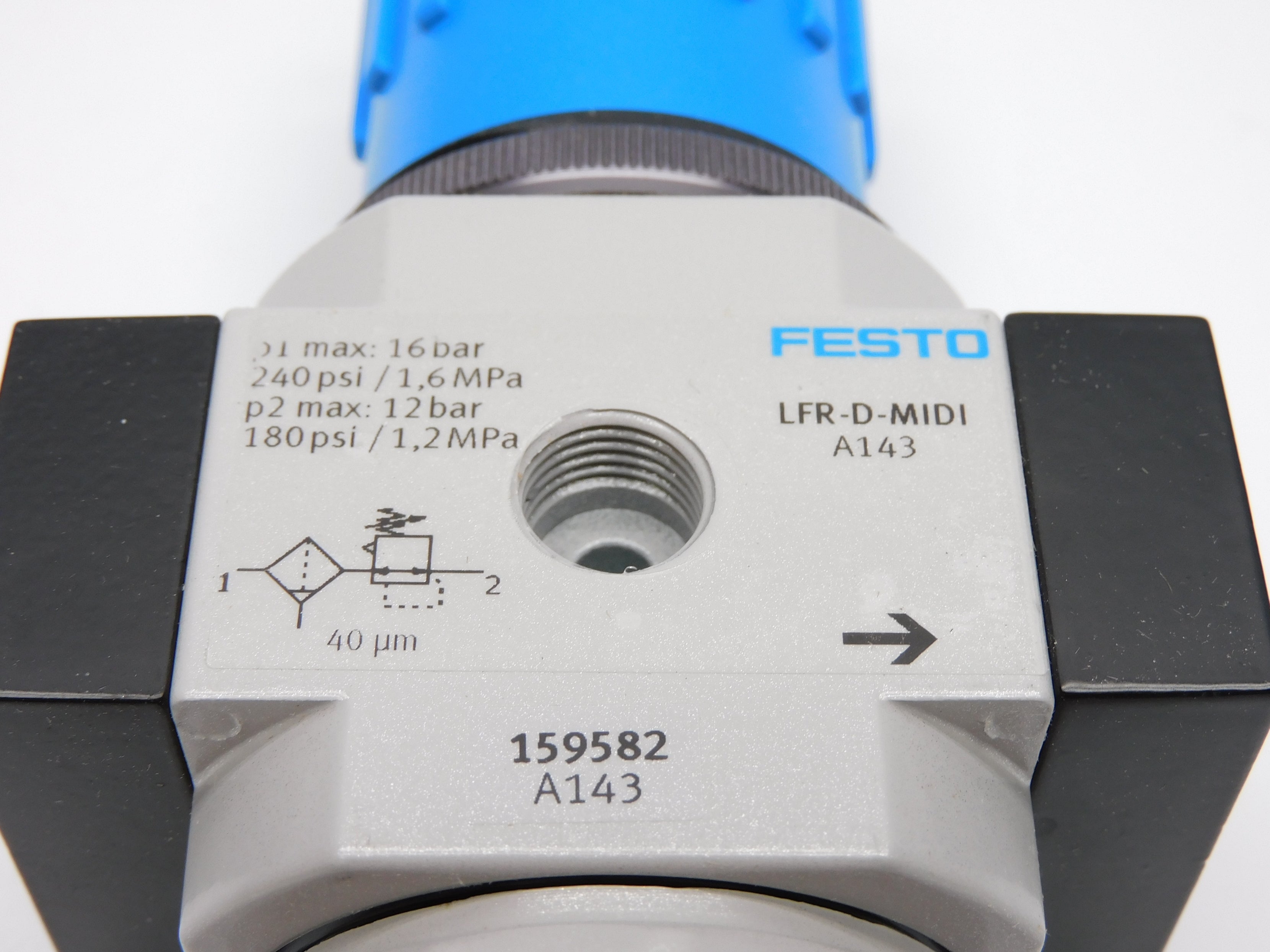 FESTO LFR-3/8-D-MIDI 159582 SER. A143 180/240PSI NSMP