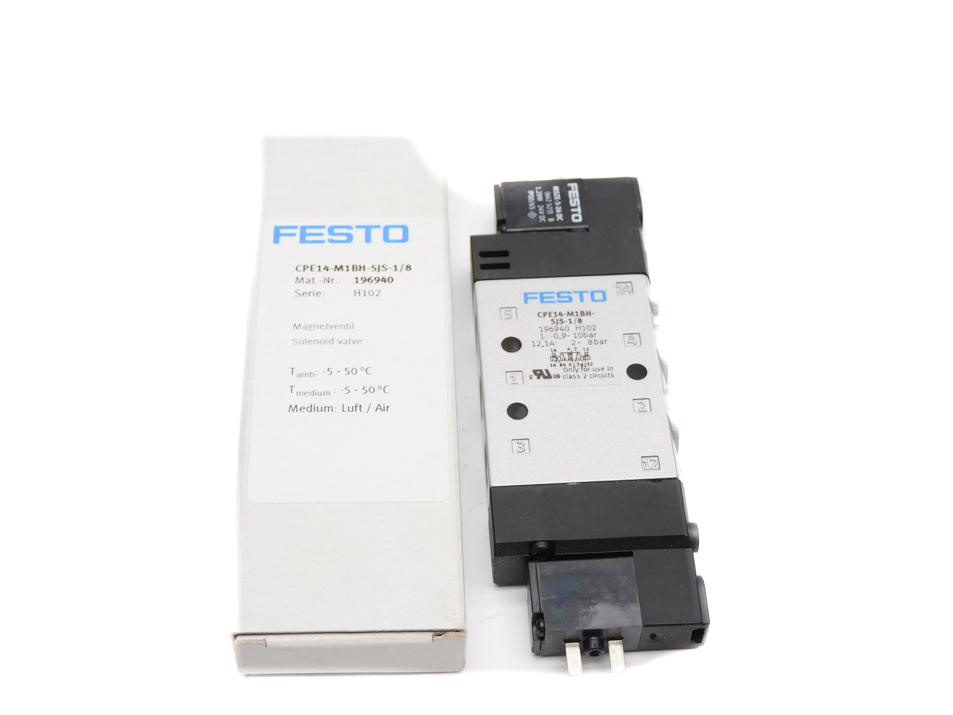 FESTO CPE14-M1BH-5JS-1/8 196940 SER. H102 24VDC NSMP