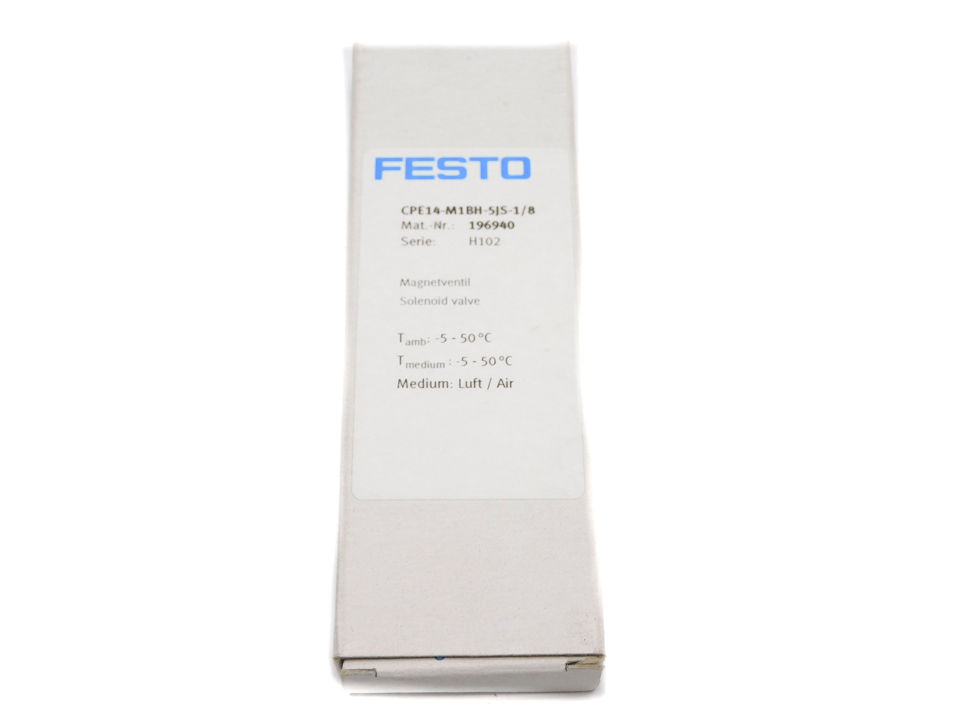 FESTO CPE14-M1BH-5JS-1/8 196940 SER. H102 24VDC NSMP