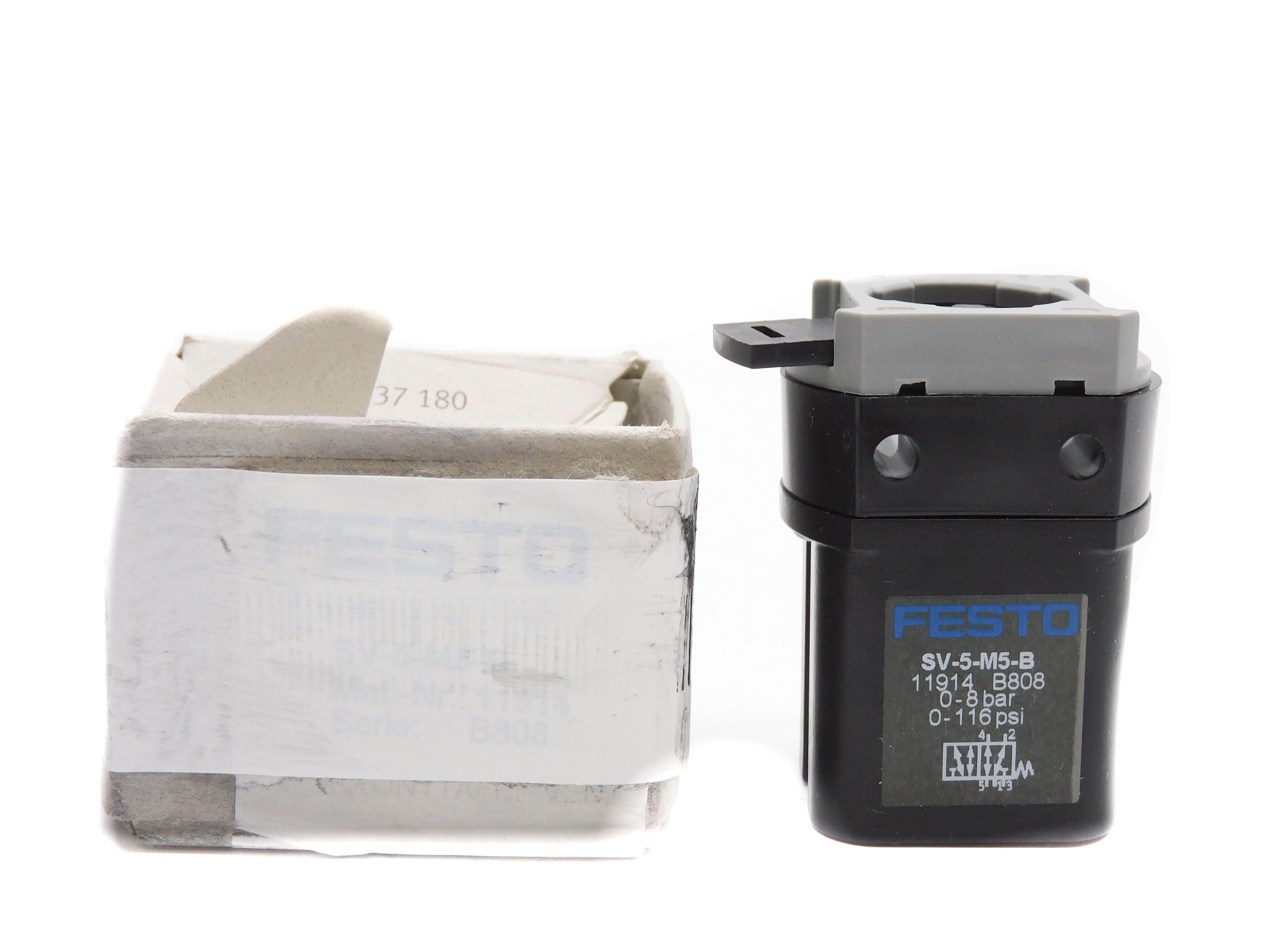 FESTO SV-5-M5-B 11914 SER. B808 0-116PSI NSMP