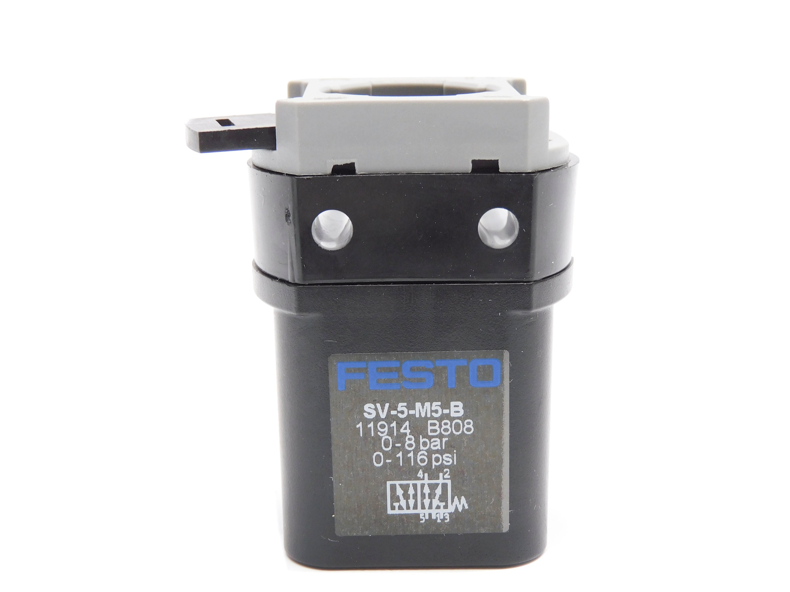 FESTO SV-5-M5-B 11914 SER. B808 0-116PSI NSMP