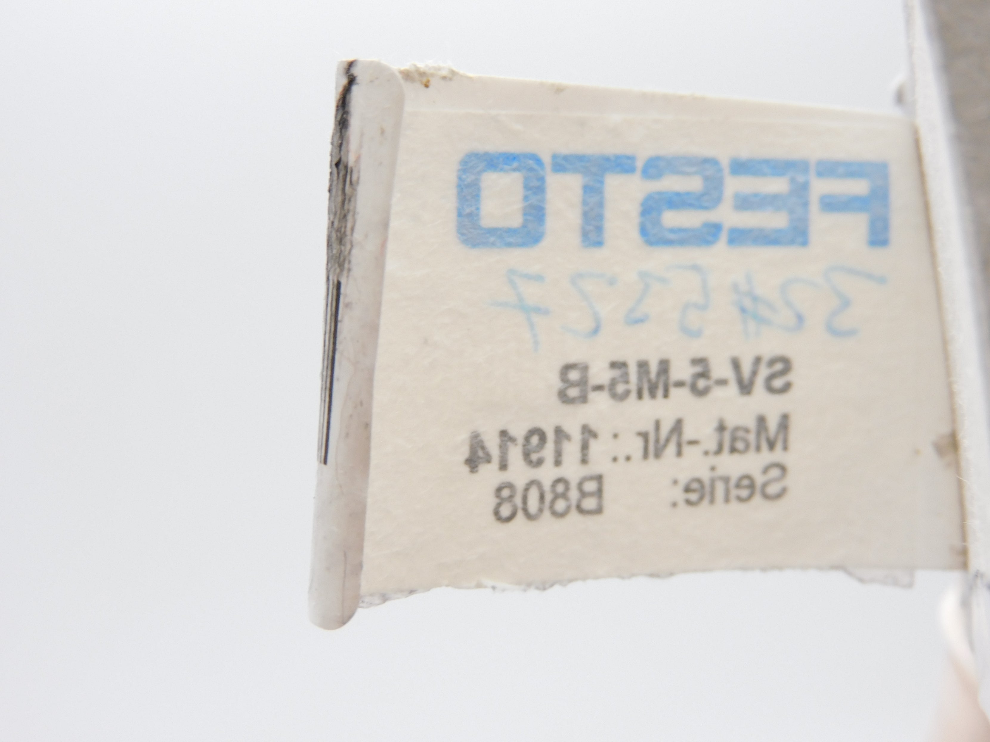 FESTO SV-5-M5-B 11914 SER. B808 0-116PSI NSMP