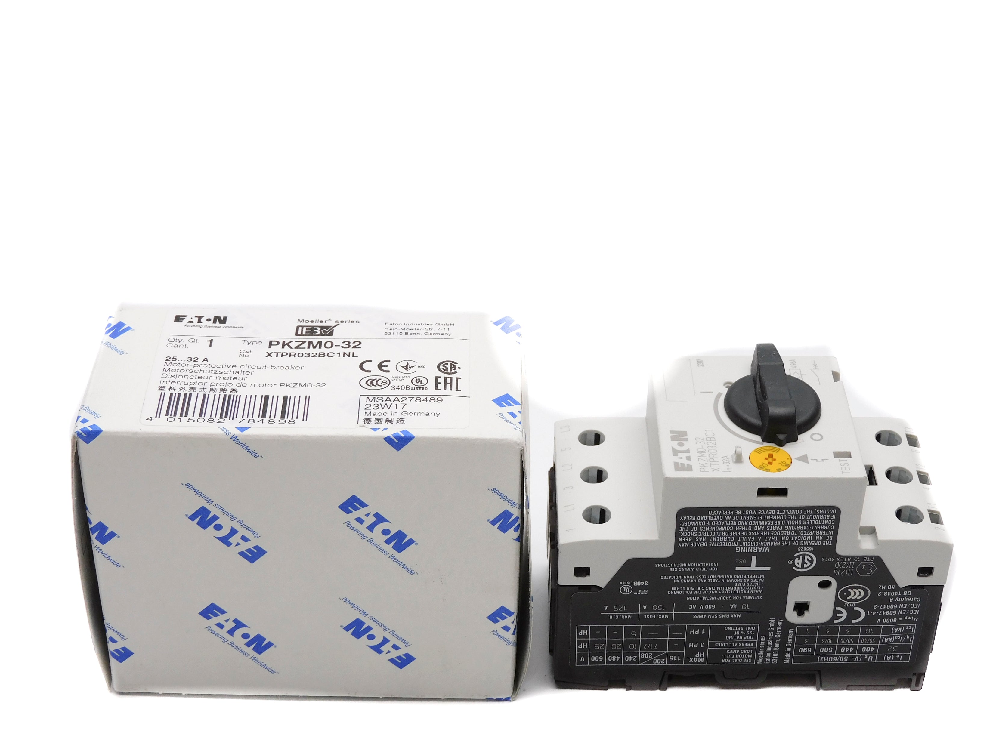 EATON XTPR032BC1NL PKZM0-32 25-32A 690V NSMP