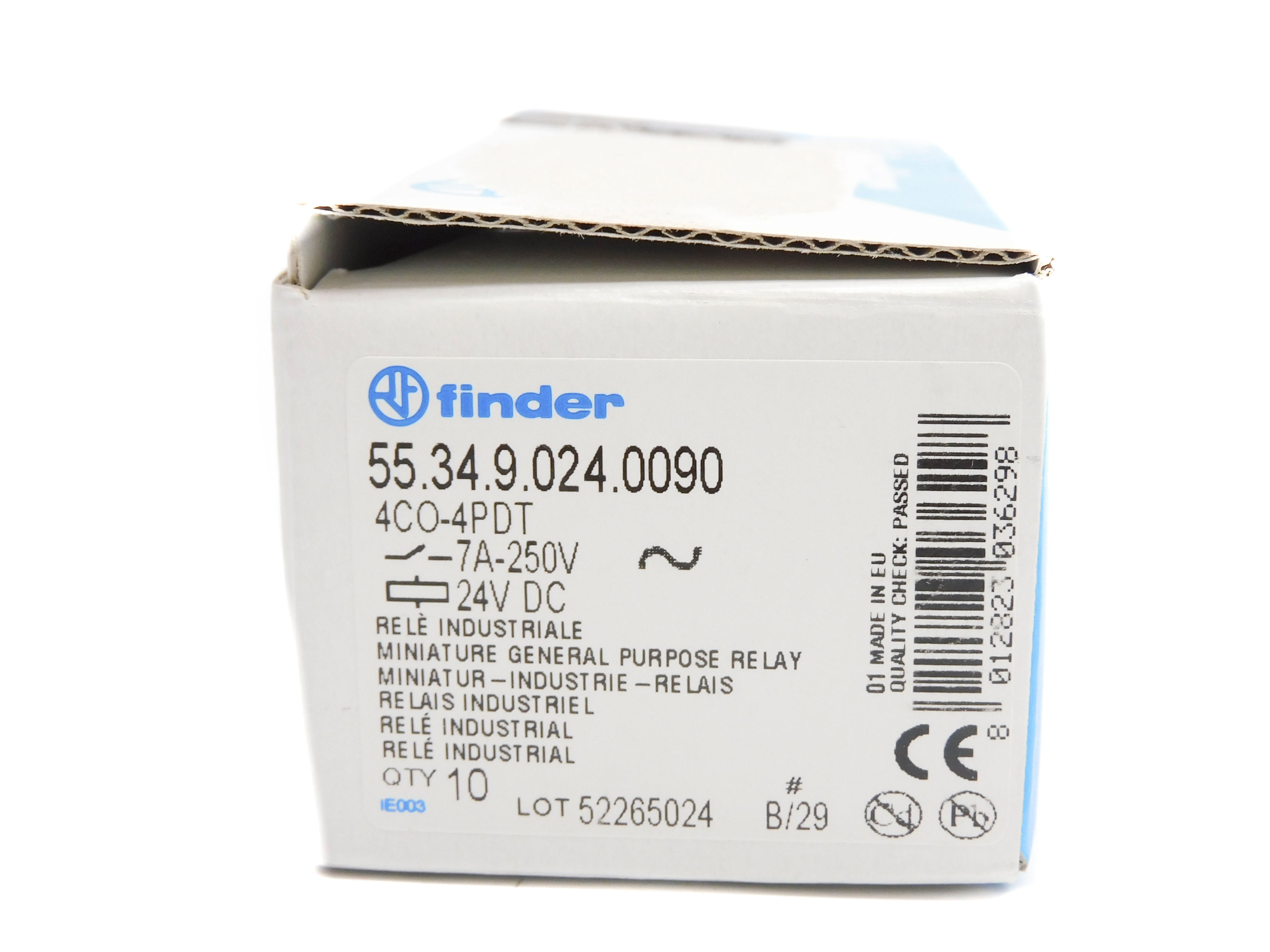 FINDER 55.34.9.024.0090 24VDC 7A (PKG OF 10) NSMP