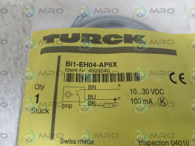 TURCK INDUCTIVE PROX. SENSOR Bi1-EH04-AP6X *NEW IN BAG*