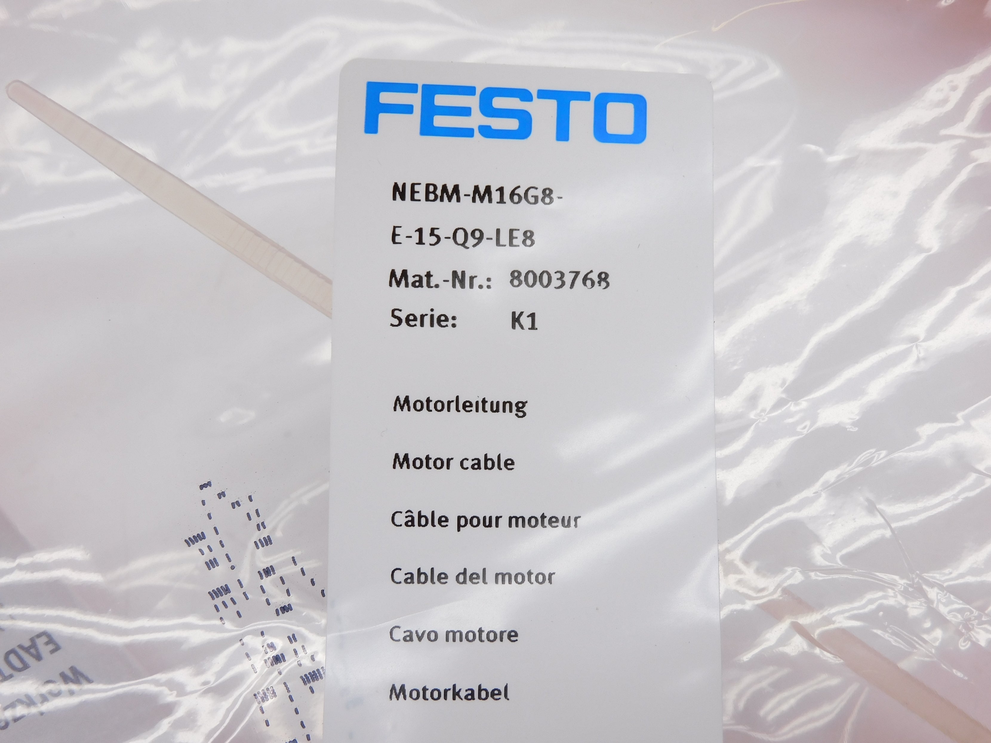 FESTO NEBM-M16G8-E-15-Q9-LE8 8003768 NSMP