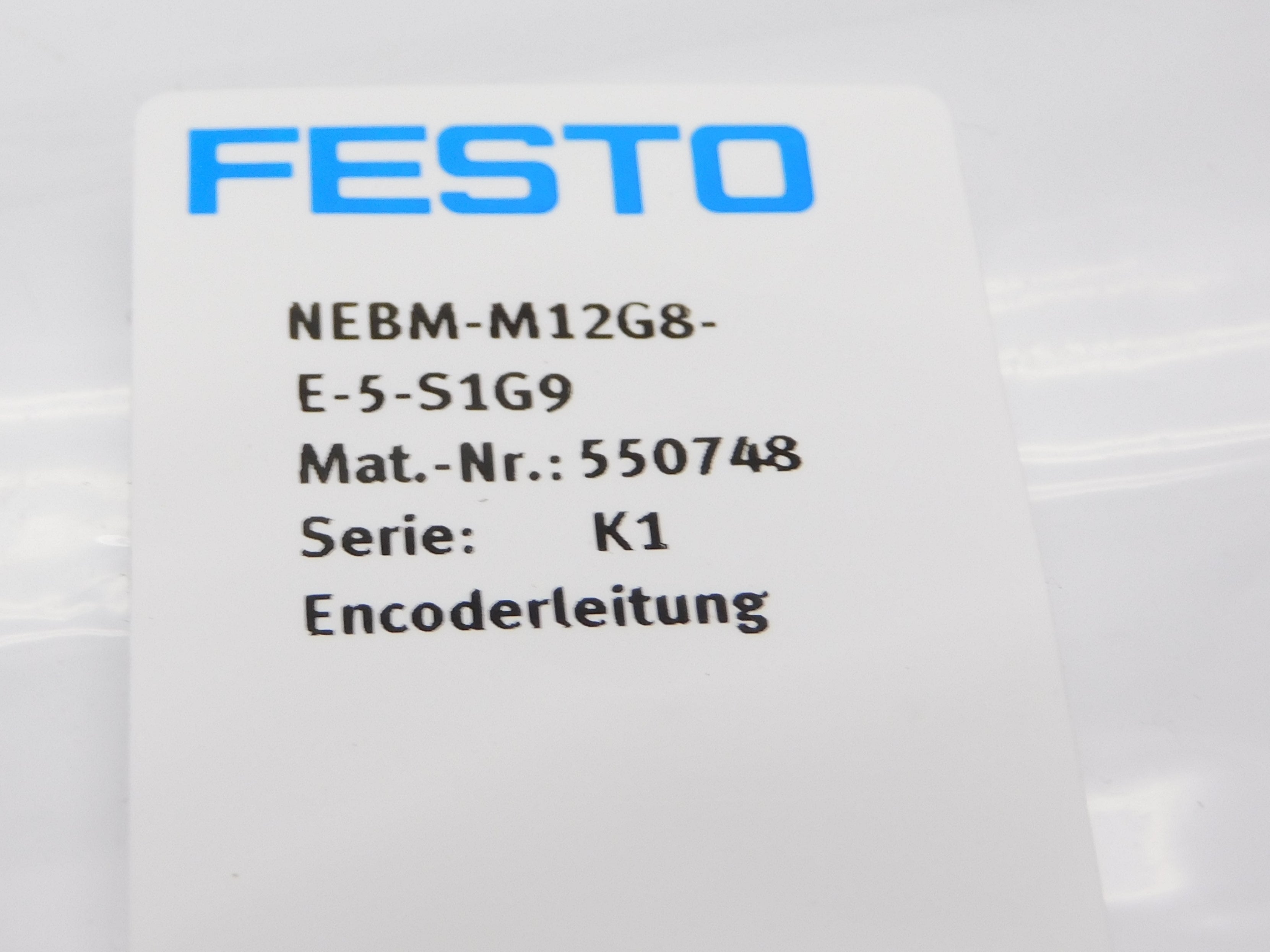 FESTO NEBM-M12G8-E-5-S1G9 550748 SER. K1 NSMP