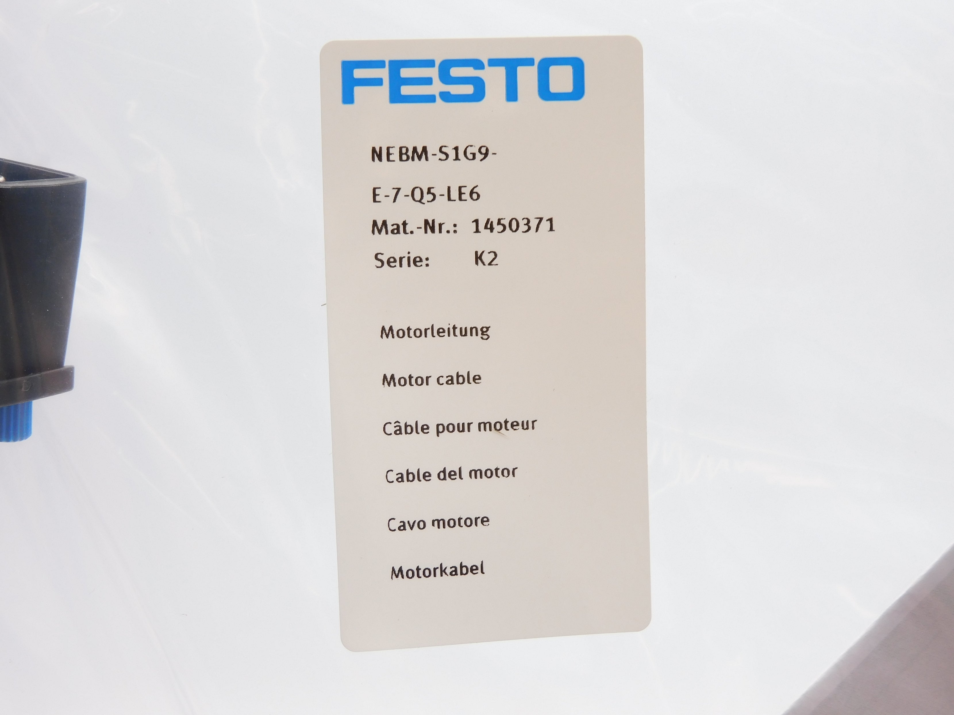 FESTO NEBM-S1G9-E-7-Q5-LE6 1450371 NSMP