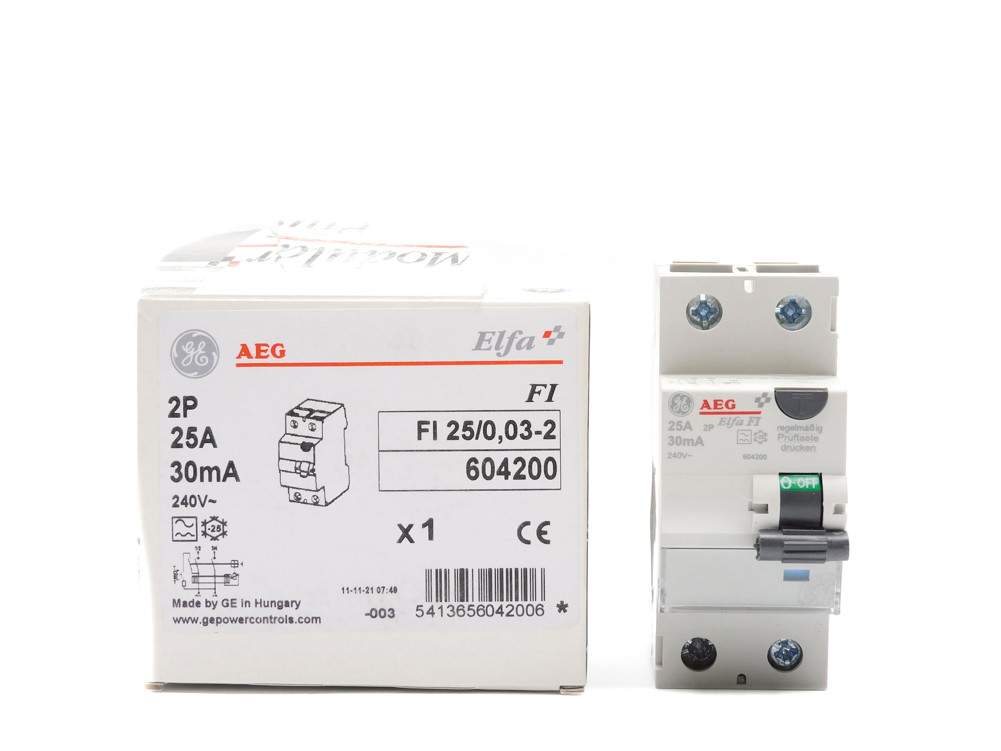 GENERAL ELECTRIC FI25/0.03-2 604200 25A 240V NSMP