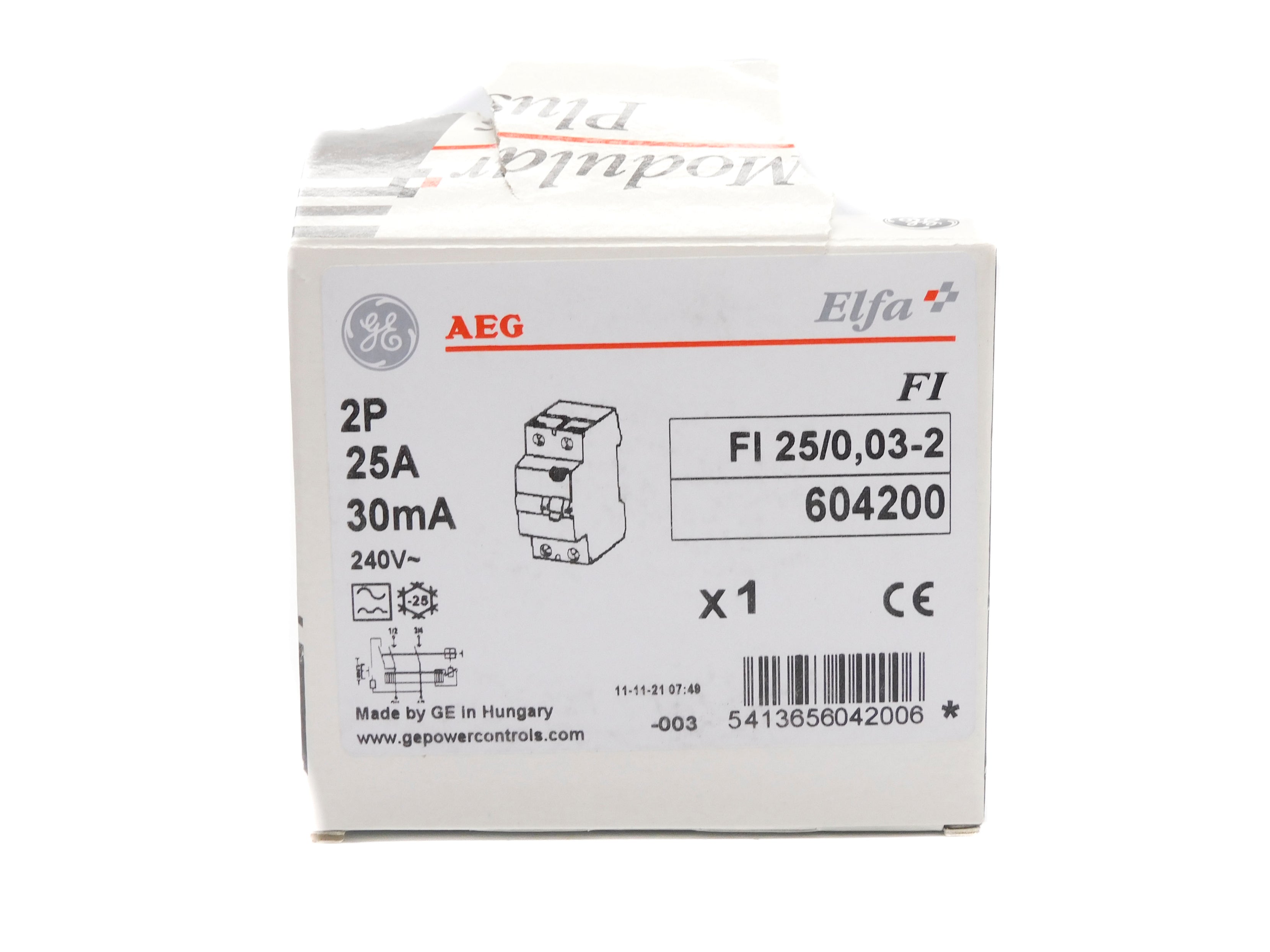 GENERAL ELECTRIC FI25/0.03-2 604200 25A 240V NSMP