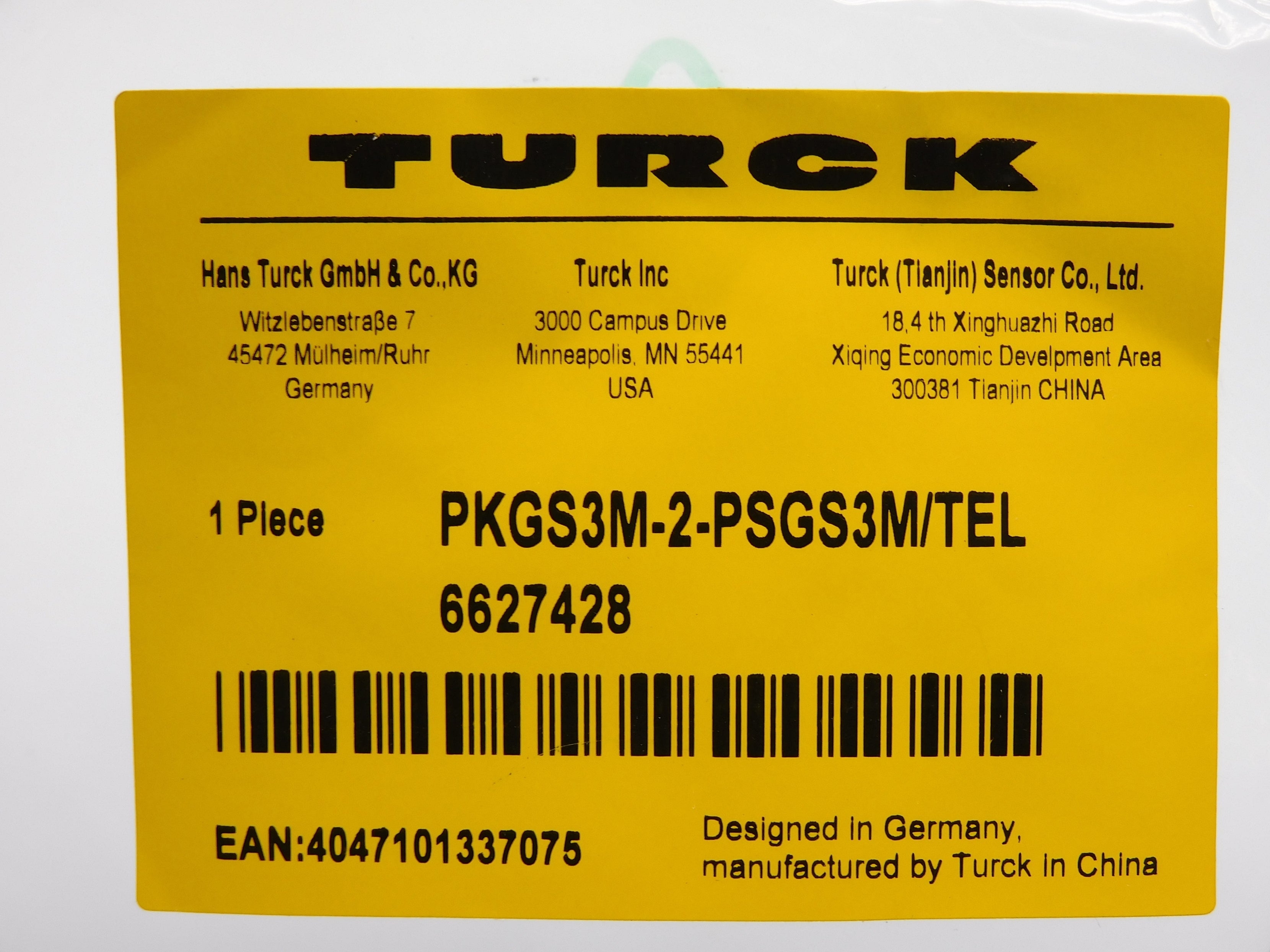 TURCK PKGS3M-2-PSGS3M/TEL 6627428 NSMP