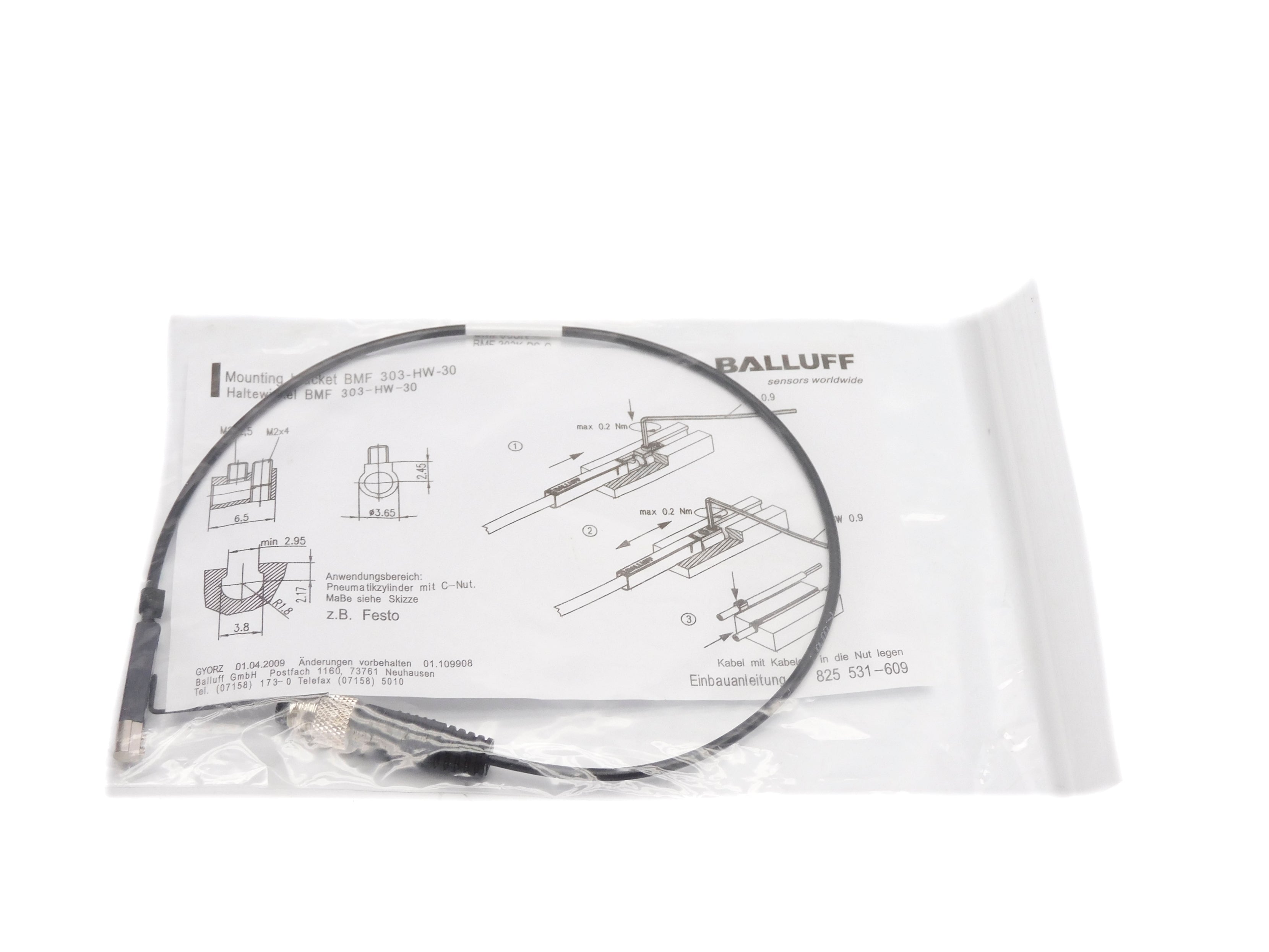BALLUFF BMF303K/HW30-PS-C-2-SA2-S49-00.3ASM BMF004K NSMP