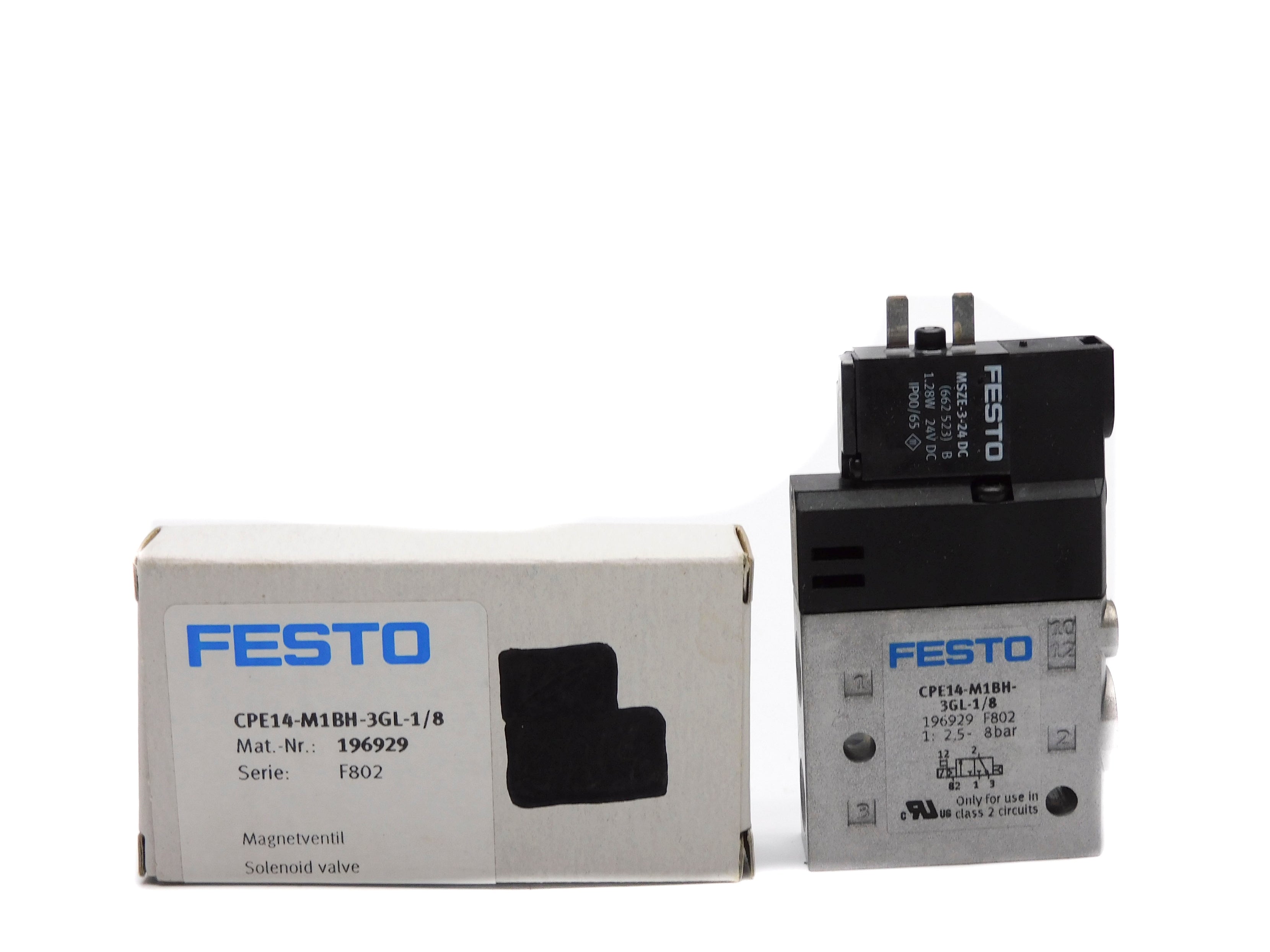 FESTO CPE14-M1BH-3GL-1/8 196929 SER. F802 24VDC NSMP