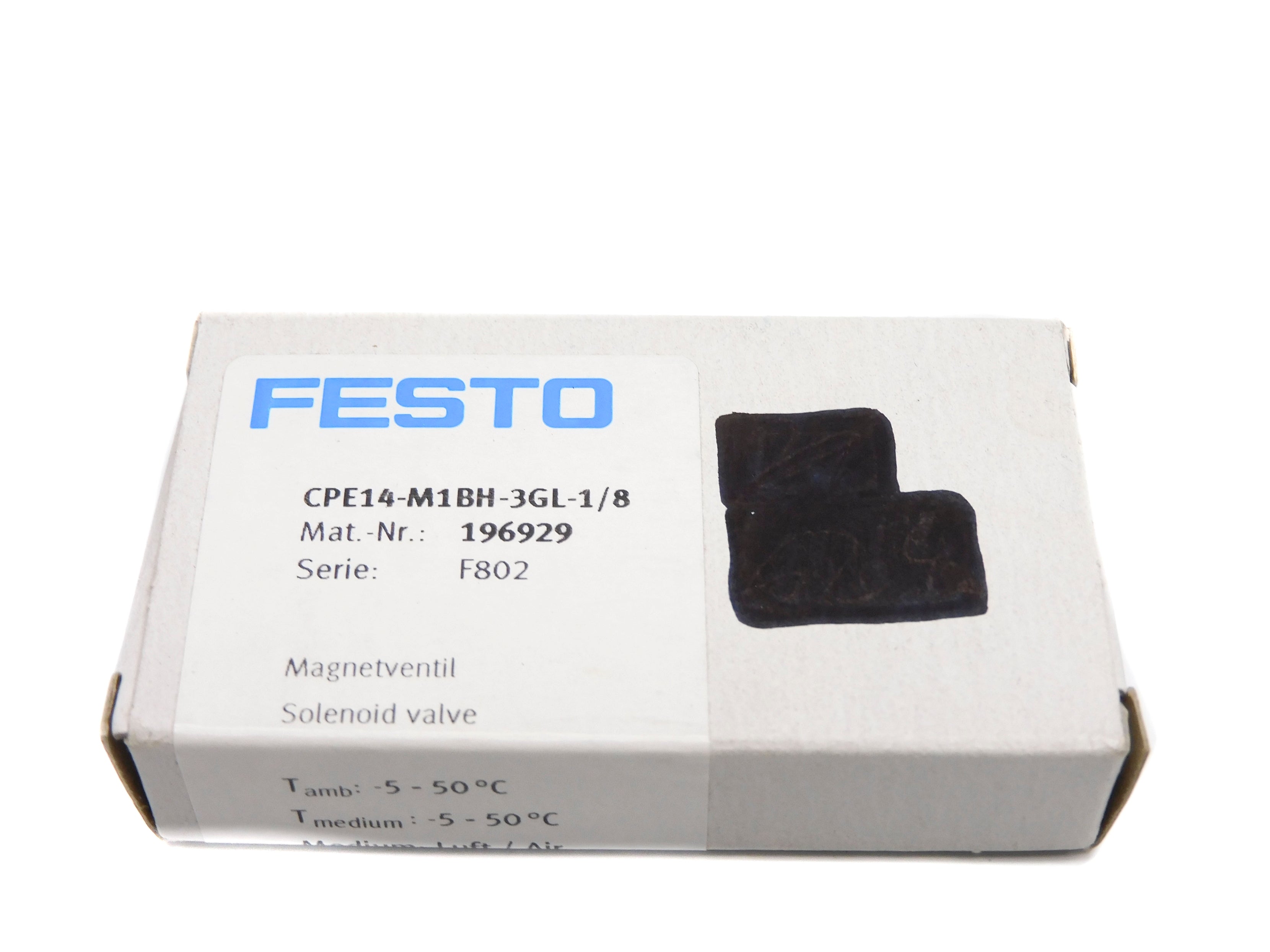 FESTO CPE14-M1BH-3GL-1/8 196929 SER. F802 24VDC NSMP