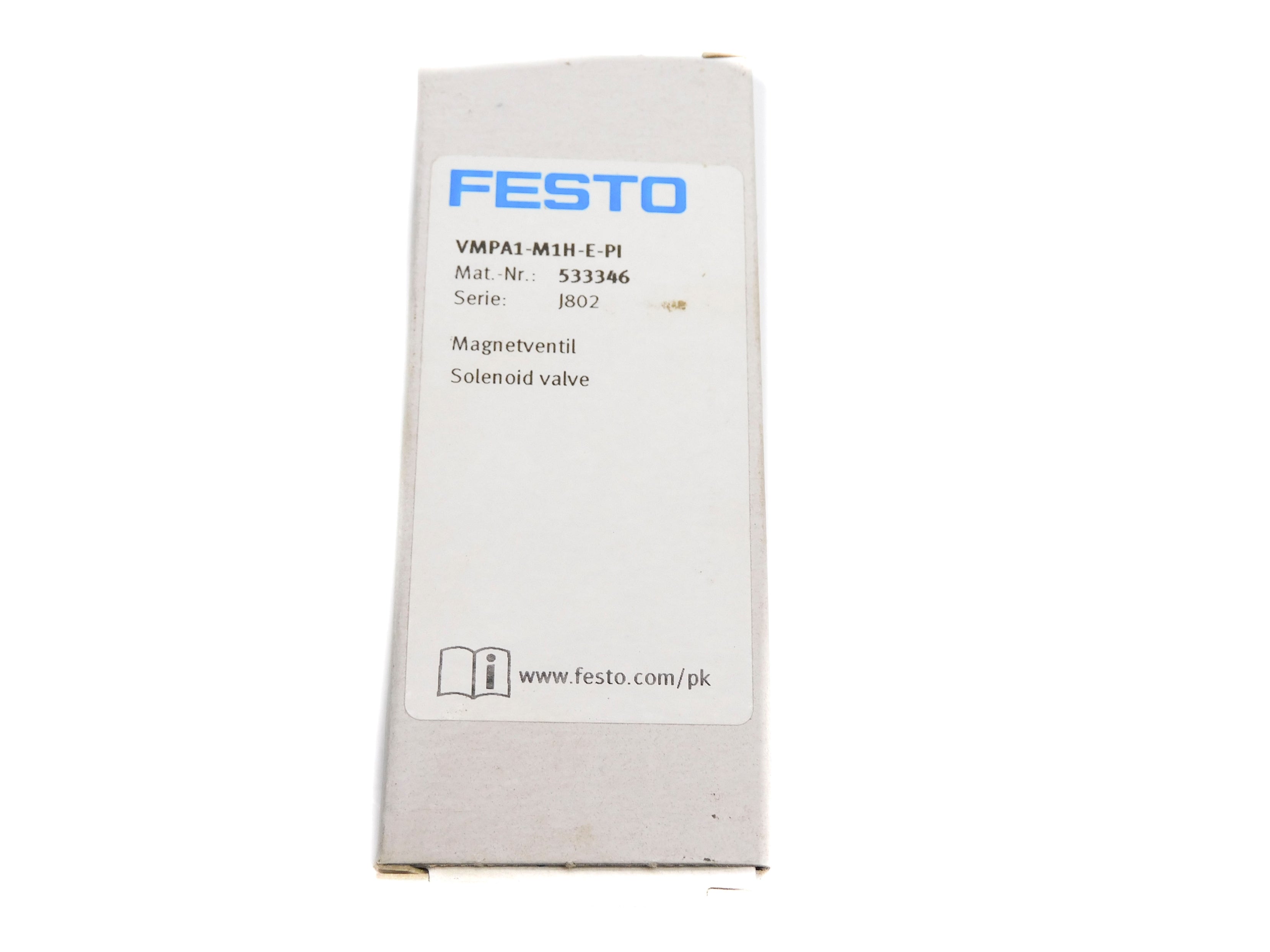 FESTO VMPA1-M1H-E-PI 533346 SER. J802 15VDC NSMP
