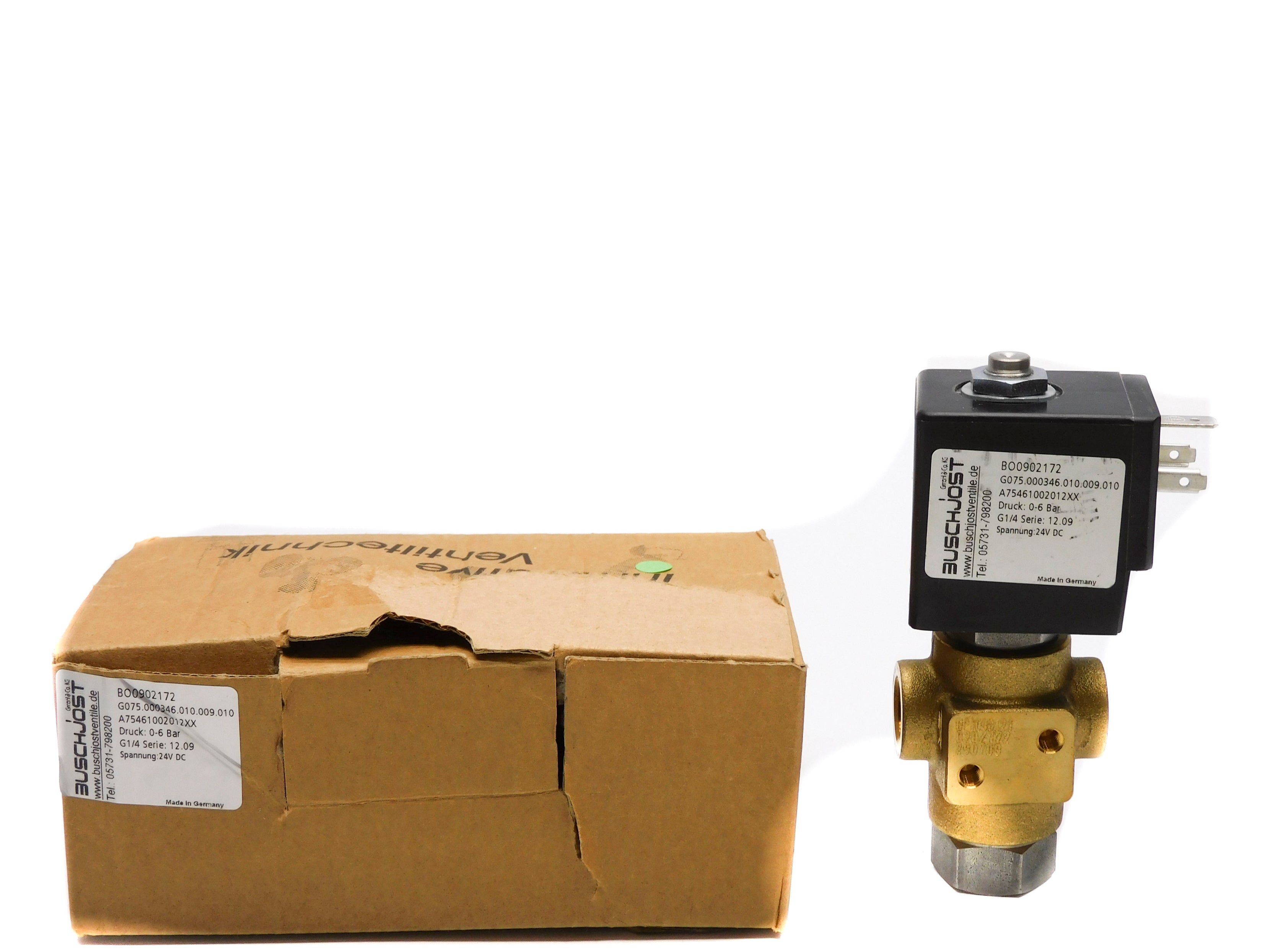 BUSCHJOST G075.000346.010.009.010 BO0902172 24VDC 1/4" NSMP