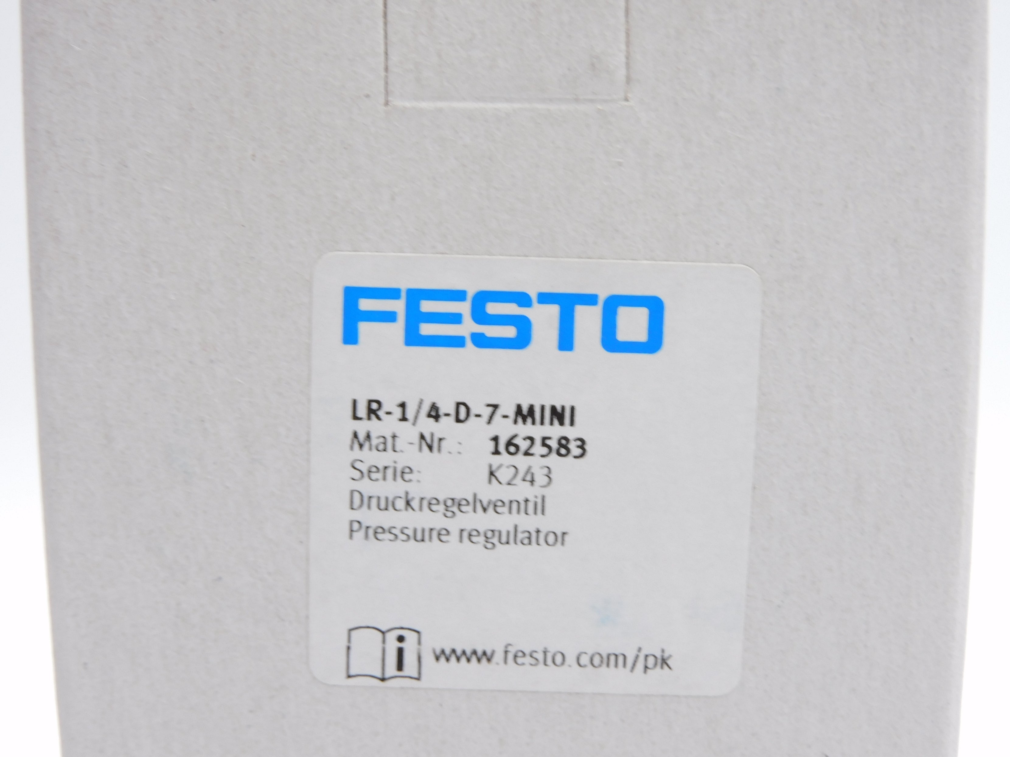 FESTO LR-1/4-D-7-MINI 162583 SER. K243 105/240PSI NSMP