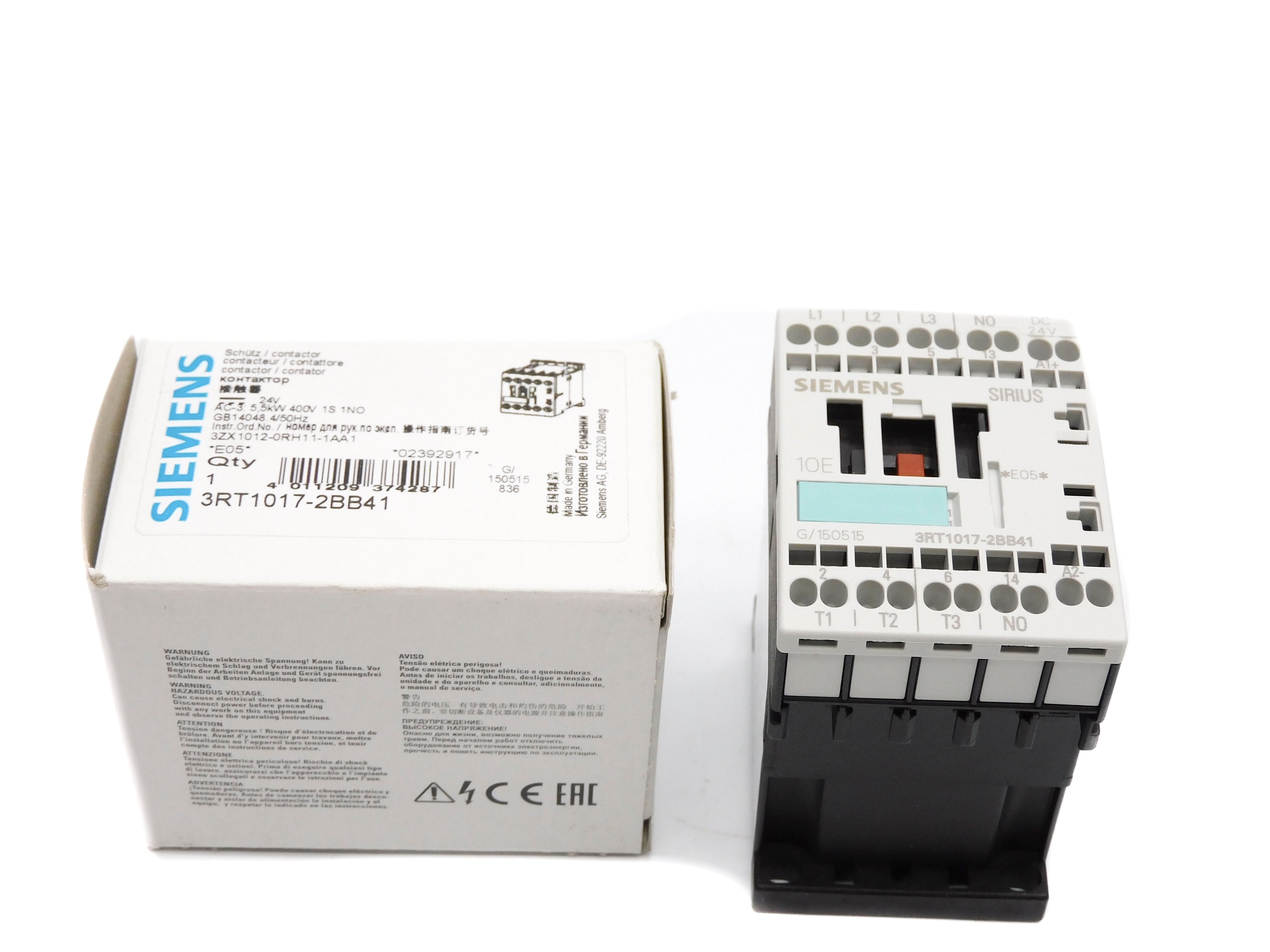 SIEMENS 3RT1017-2BB41 24V NSMP