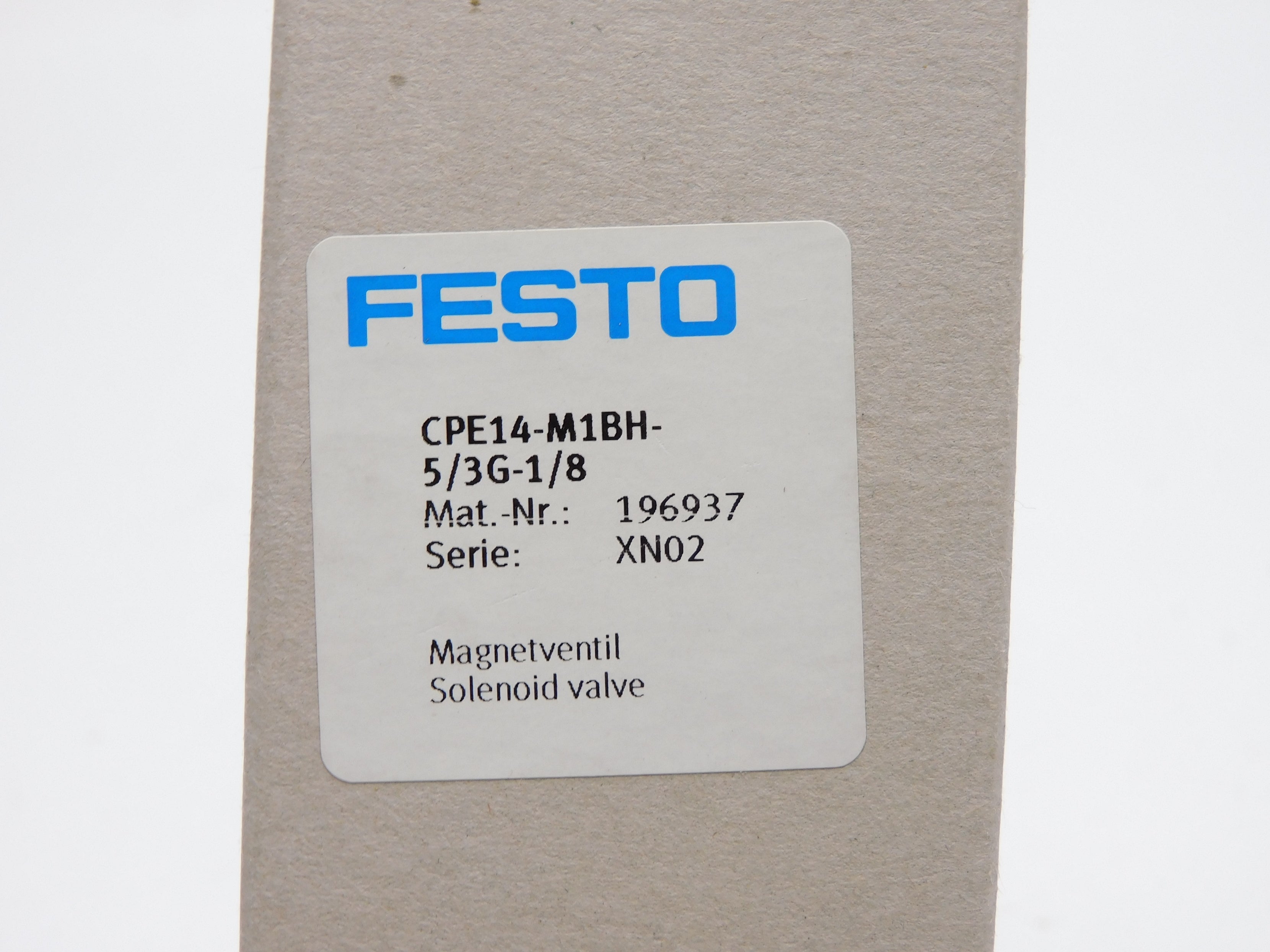 FESTO CPE14-M1BH-5/3G-1/8 196937 SER. XN02 24VDC NSMP