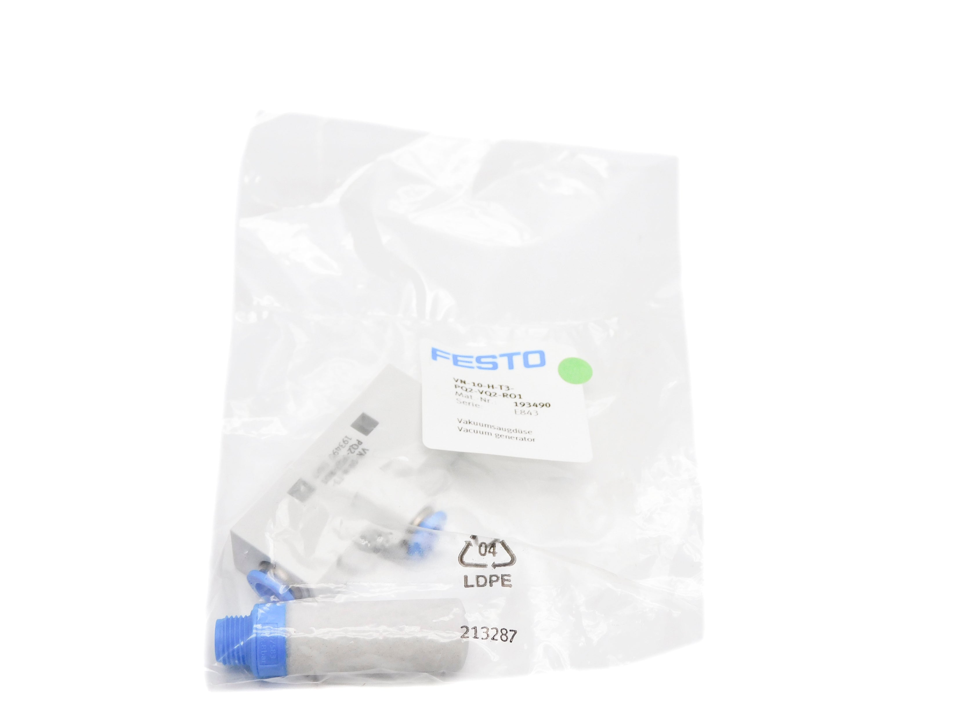FESTO VN-10-H-T3-PQ2-VQ2-RO1 193490 SER. E843 NSMP
