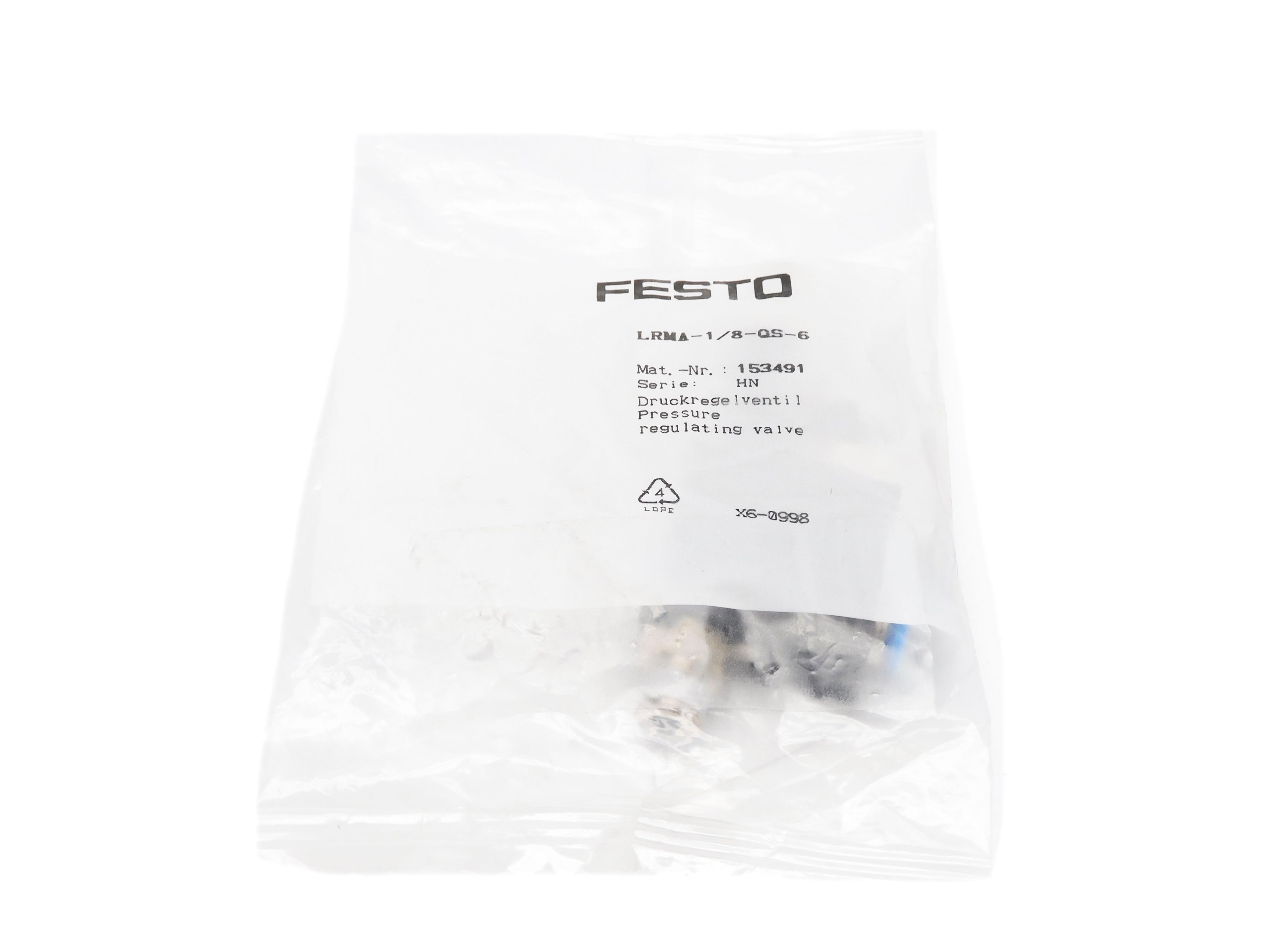 FESTO LRMA-1/8-QS-6 153491 SER. HN NSMP